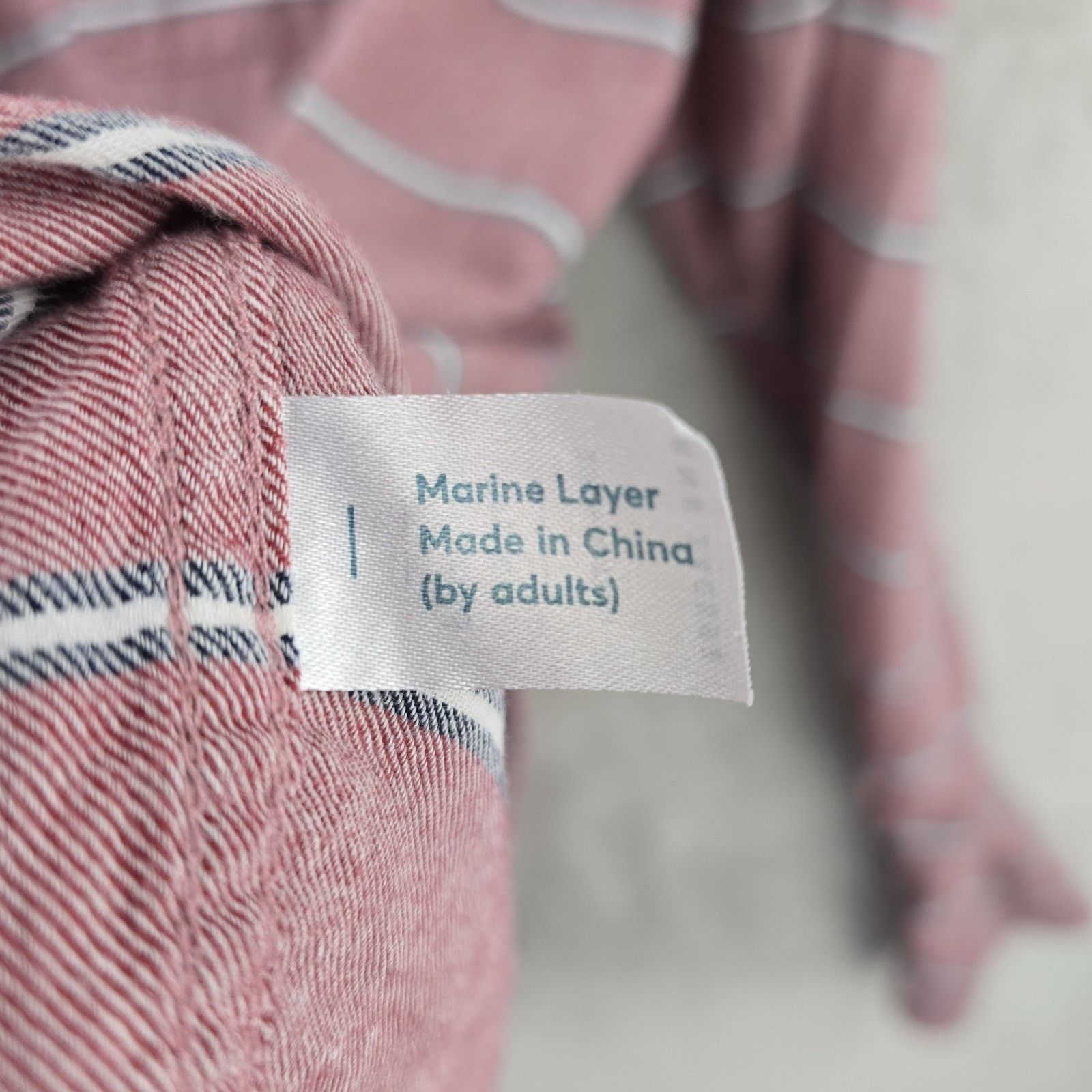 Marine Layer Marine Layer Alemany Striped Button Up Shirt Marge Red Size US L / EU 52-54 / 3 - 6 Thumbnail