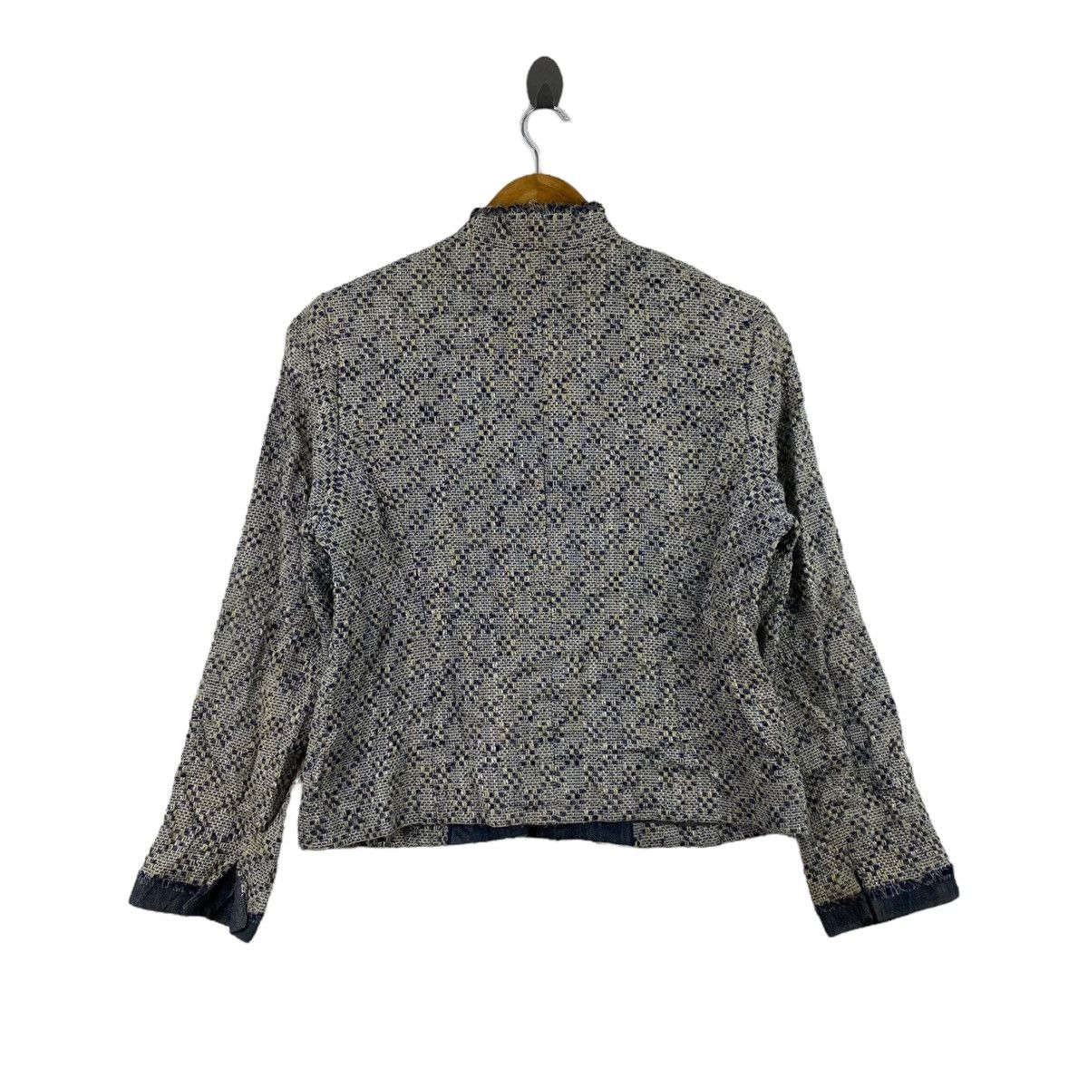 Japanese Brand LEILIAN Japanese Brand Button Up Wool Tweed Grey Blazer Size M / US 6-8 / IT 42-44 - 3 Thumbnail