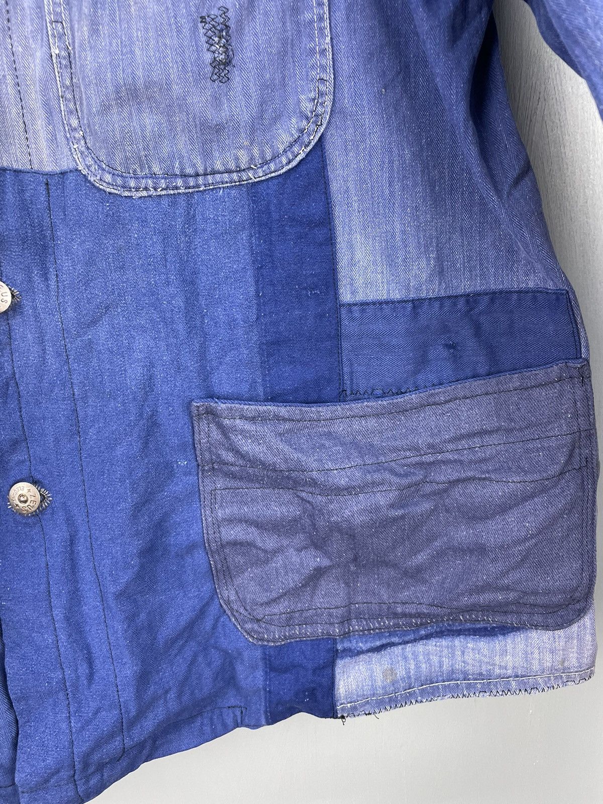 Vintage French Work patchwork faded HBT Witt Weiden