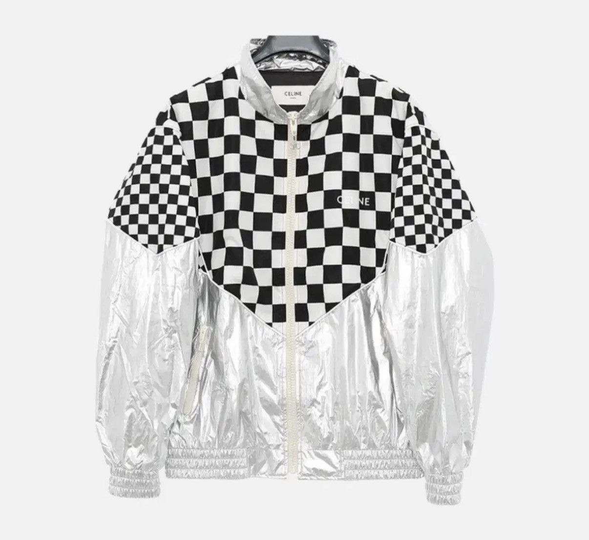 Celine Celine 21SS checkerboard metalic loose jacket sz50 Size US M / EU 48-50 / 2 - 1 Thumbnail