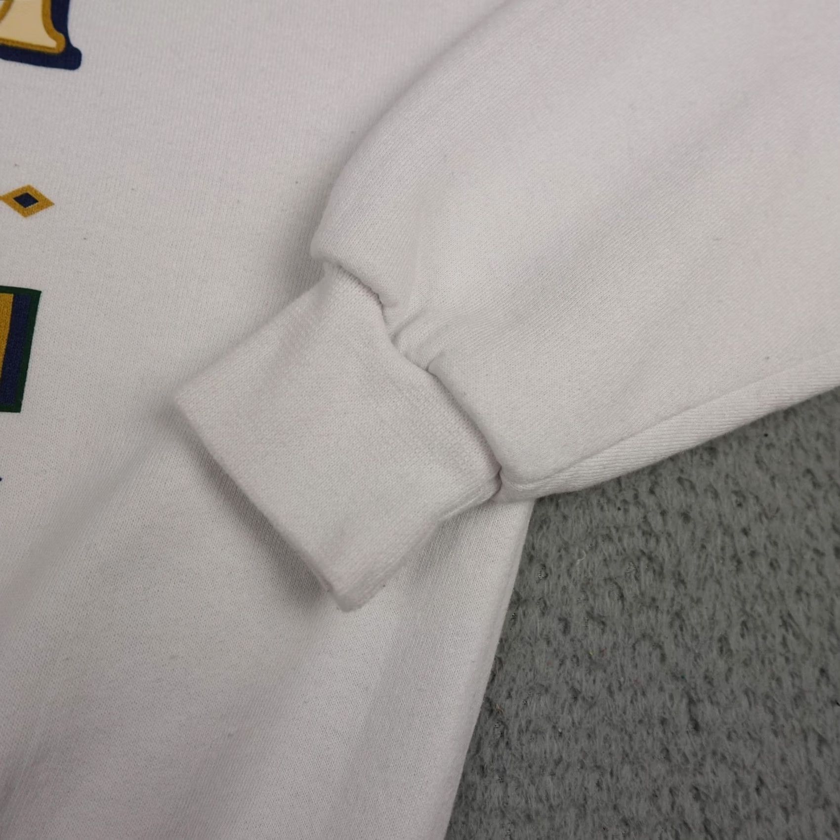 Jerzees VINTAGE Jerzees Sweatshirt Mens Large Florida Nautical 90s White Cotton Polyester fleece Graphic Print Logo Jumper Pullover Mens Size US L / EU 52-54 / 3 - 6 Thumbnail