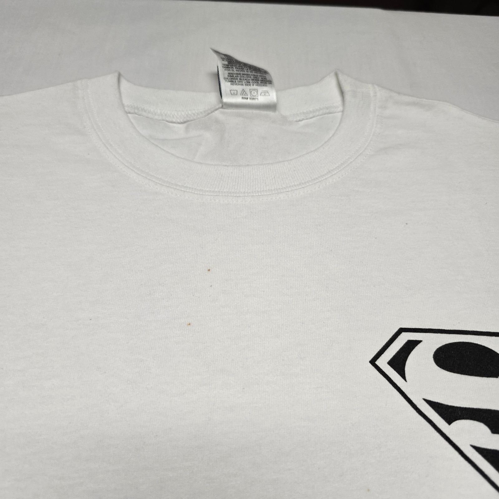 Warner Bros Vintage Superman Sleeveles Shirt M Man Of Steel White Tee Size US M / EU 48-50 / 2 - 6 Thumbnail