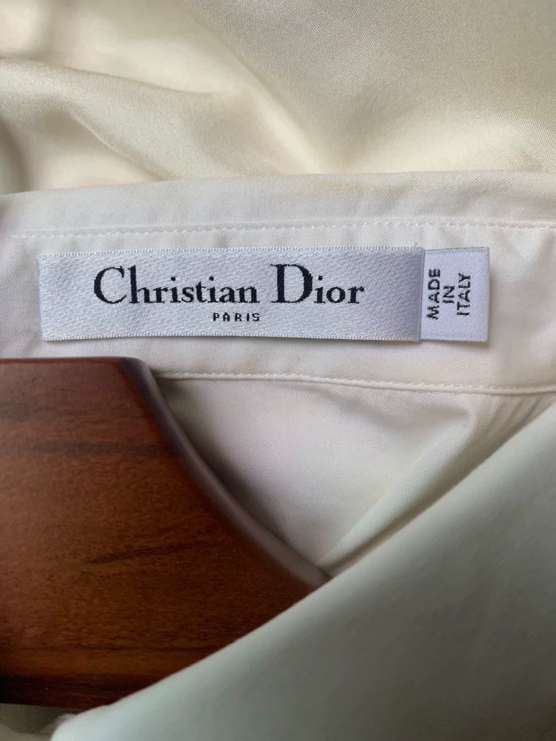 Dior Dior SS14 Blue Rose Badge Embroidered Shirt Size US XS / EU 42 / 0 - 5 Thumbnail