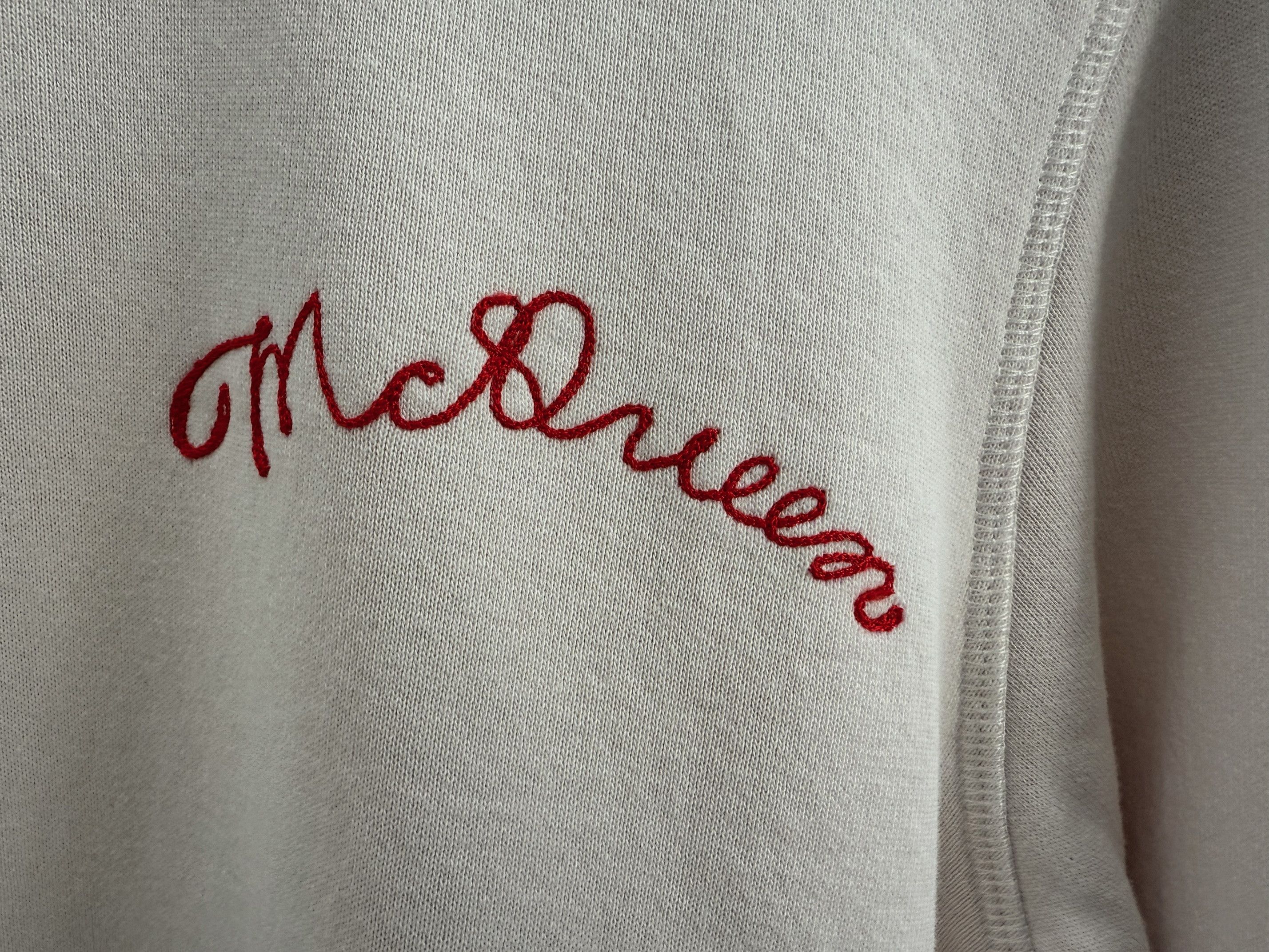 Alexander McQueen Logo-Embroidered Loopback Cotton Sweatshirt Size US M / EU 48-50 / 2 - 4 Thumbnail