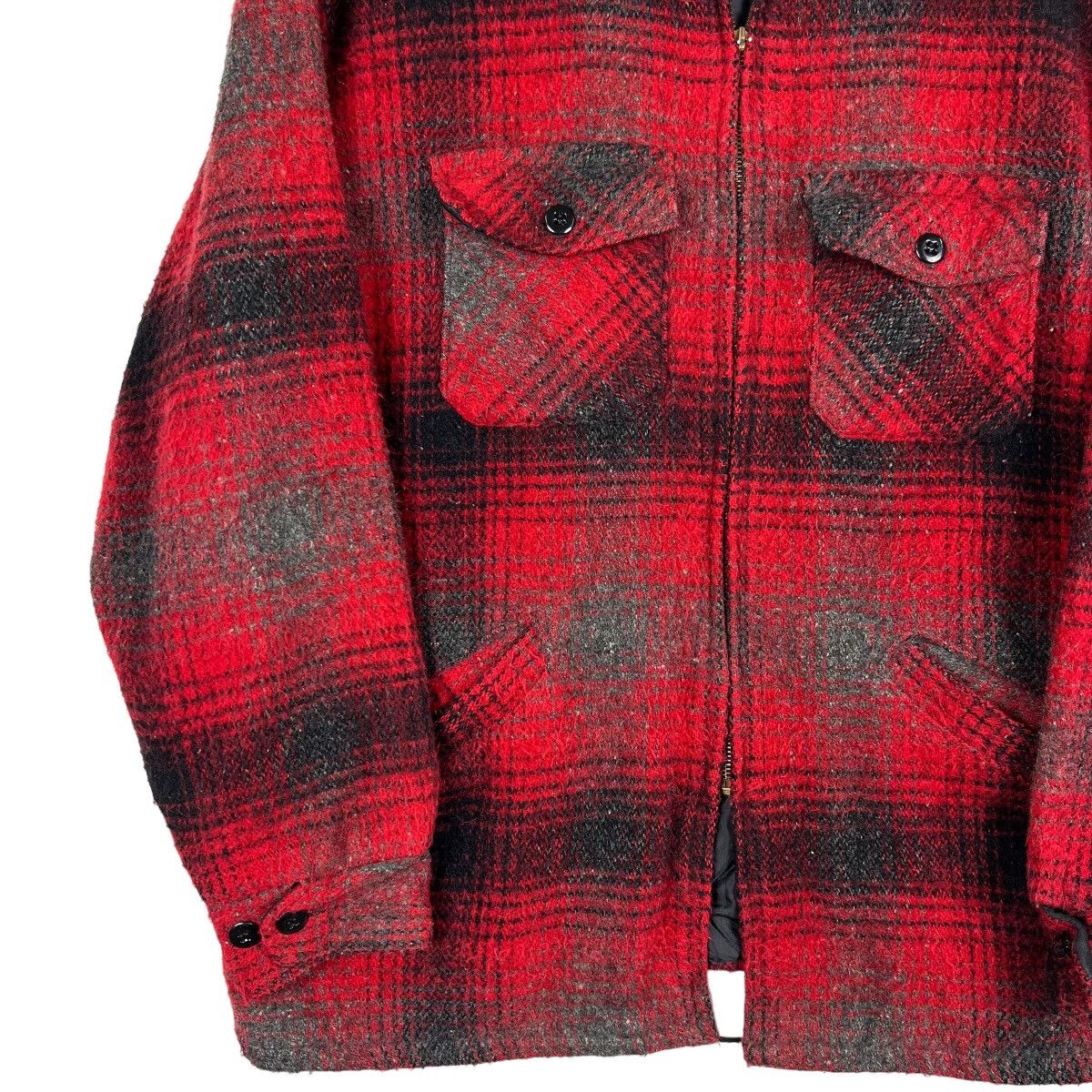 Filson 🔥 VINTAGE 50s MELTON PLAID CHECKER WOOL THINSULATE JACKET Size US L / EU 52-54 / 3 - 5 Thumbnail
