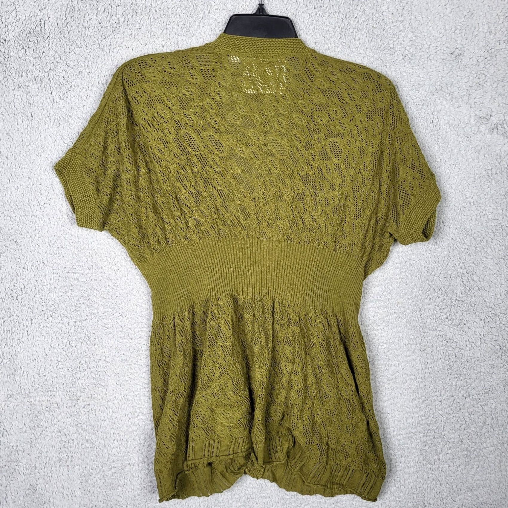 Vintage Angel of the North Cardigan Sweater Top Women’s light-weight Short Sleeve Sz S Size S / US 4 / IT 40 - 3 Thumbnail