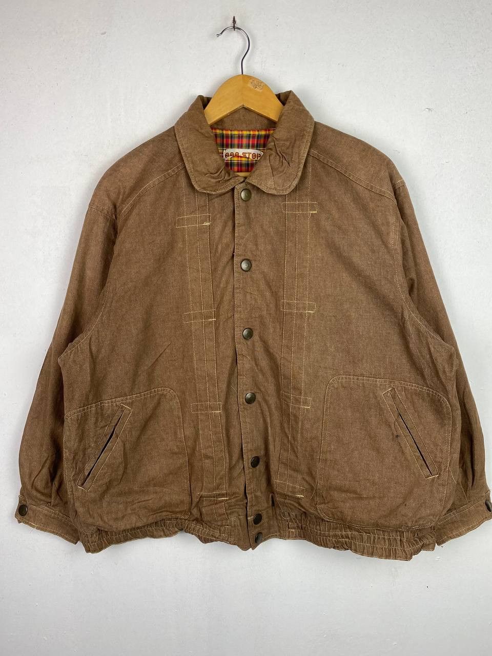 Japanese Brand vintage japanese brands denim jacket flannel lining Size US XXL / EU 58 / 5 - 1 Thumbnail