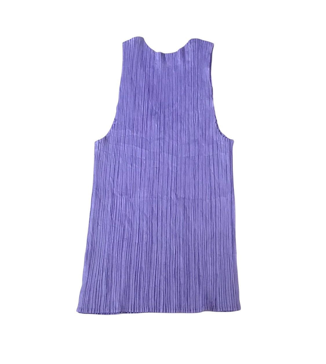 Issey Miyake Vintage issey miyake pleats please light purple tank top Size S / US 4 / IT 40 - 6 Thumbnail
