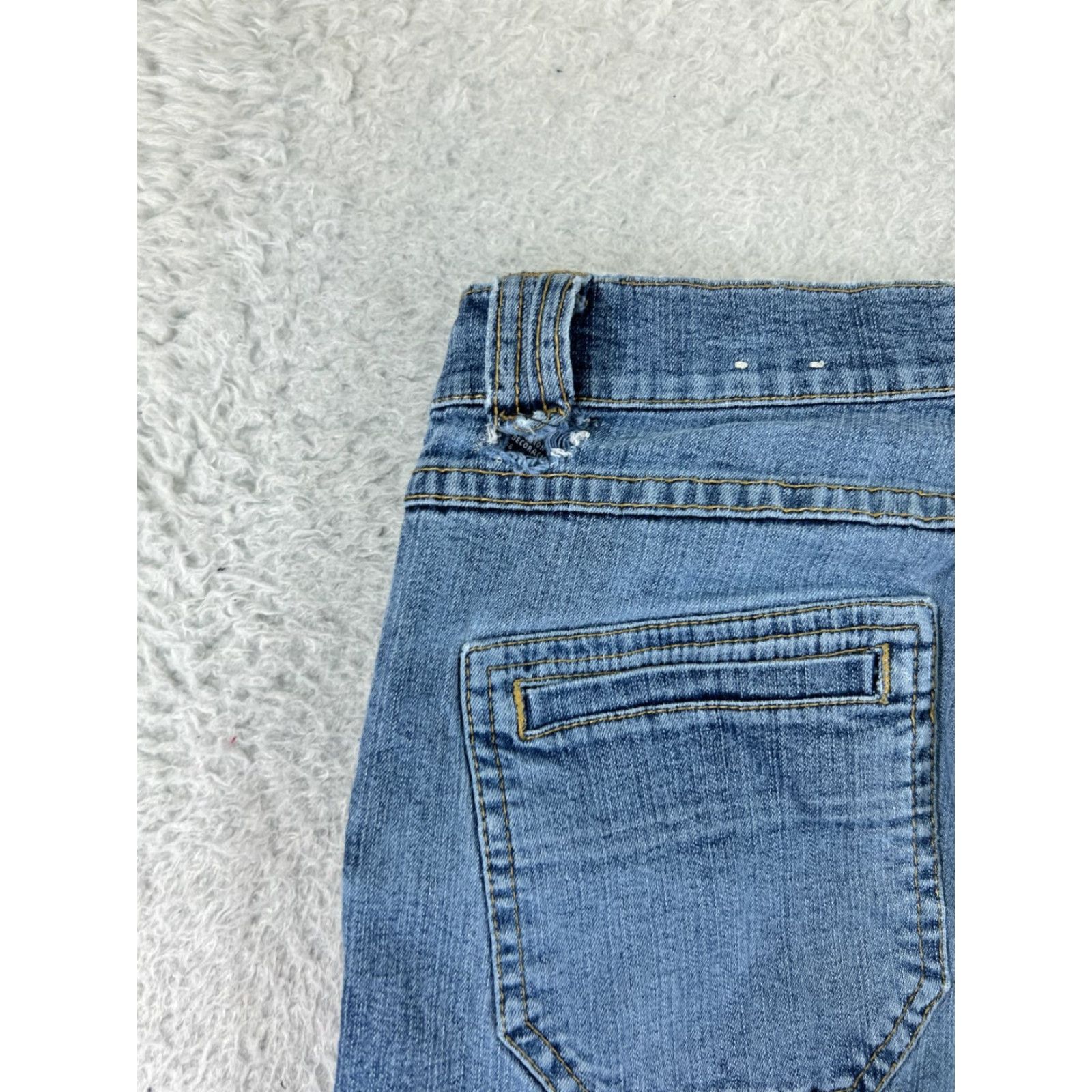 Tommy Hilfiger Tommy Hilfiger Jeans Women 7 Blue Denim Cotton Blend Low Rise Flared Pants Size 28" / US 6 / IT 42 - 3 Thumbnail