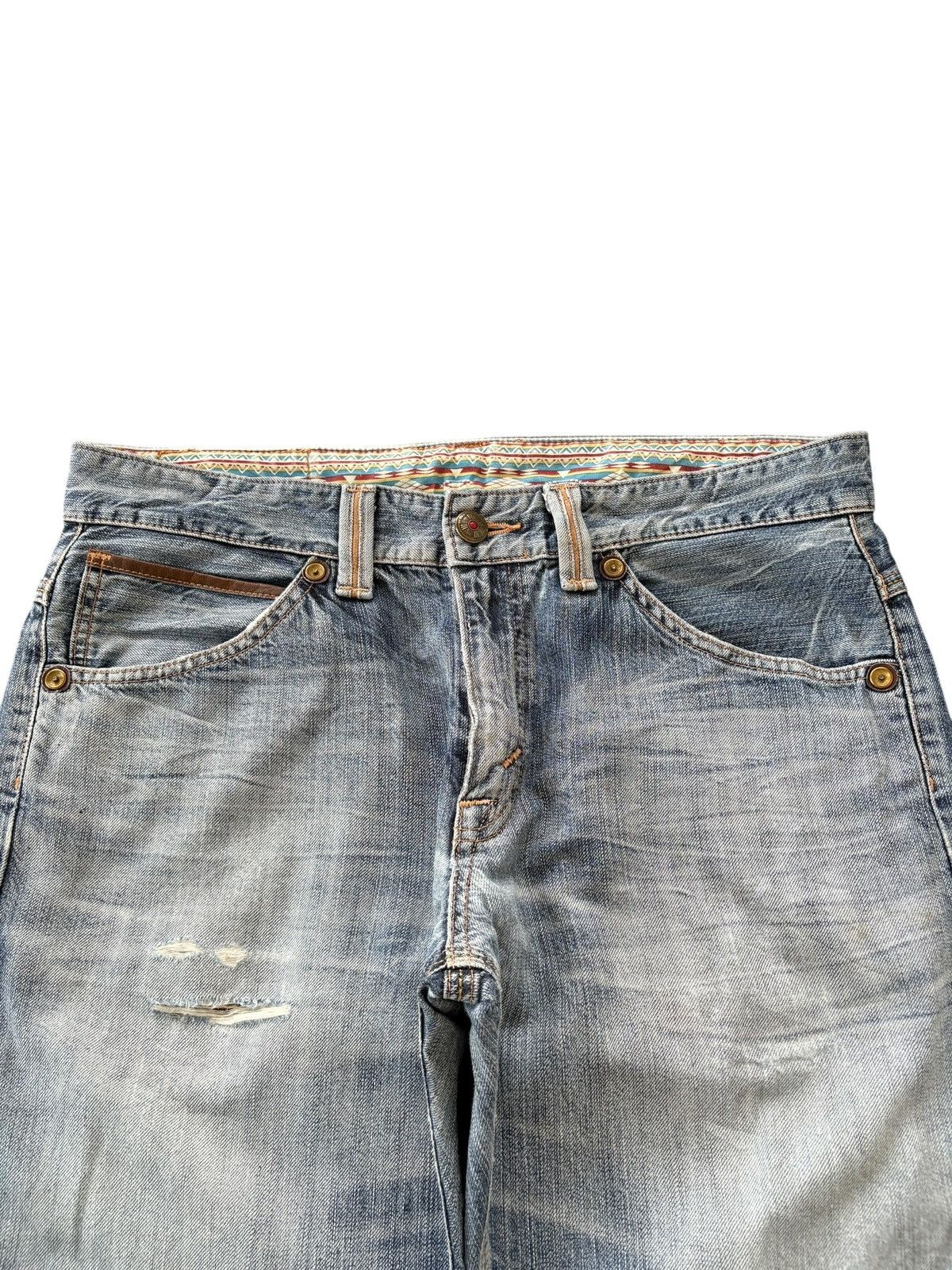 Edwin Exclusive Vintage Edwin Faded Distressed Baggy Jeans Size US 36 / EU 52 - 4 Thumbnail