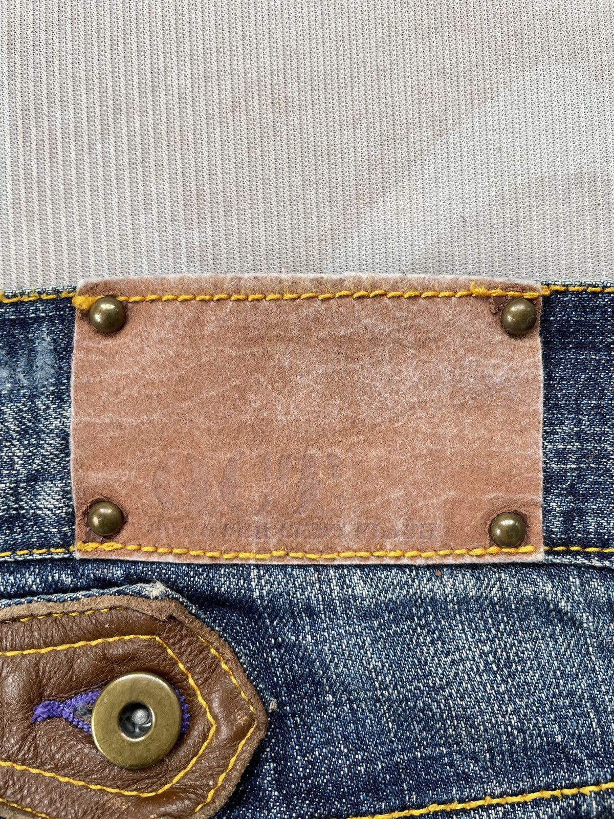 Designer Oct Flash Buckle Back Jeans (P100) Size US 31 - 17 Thumbnail