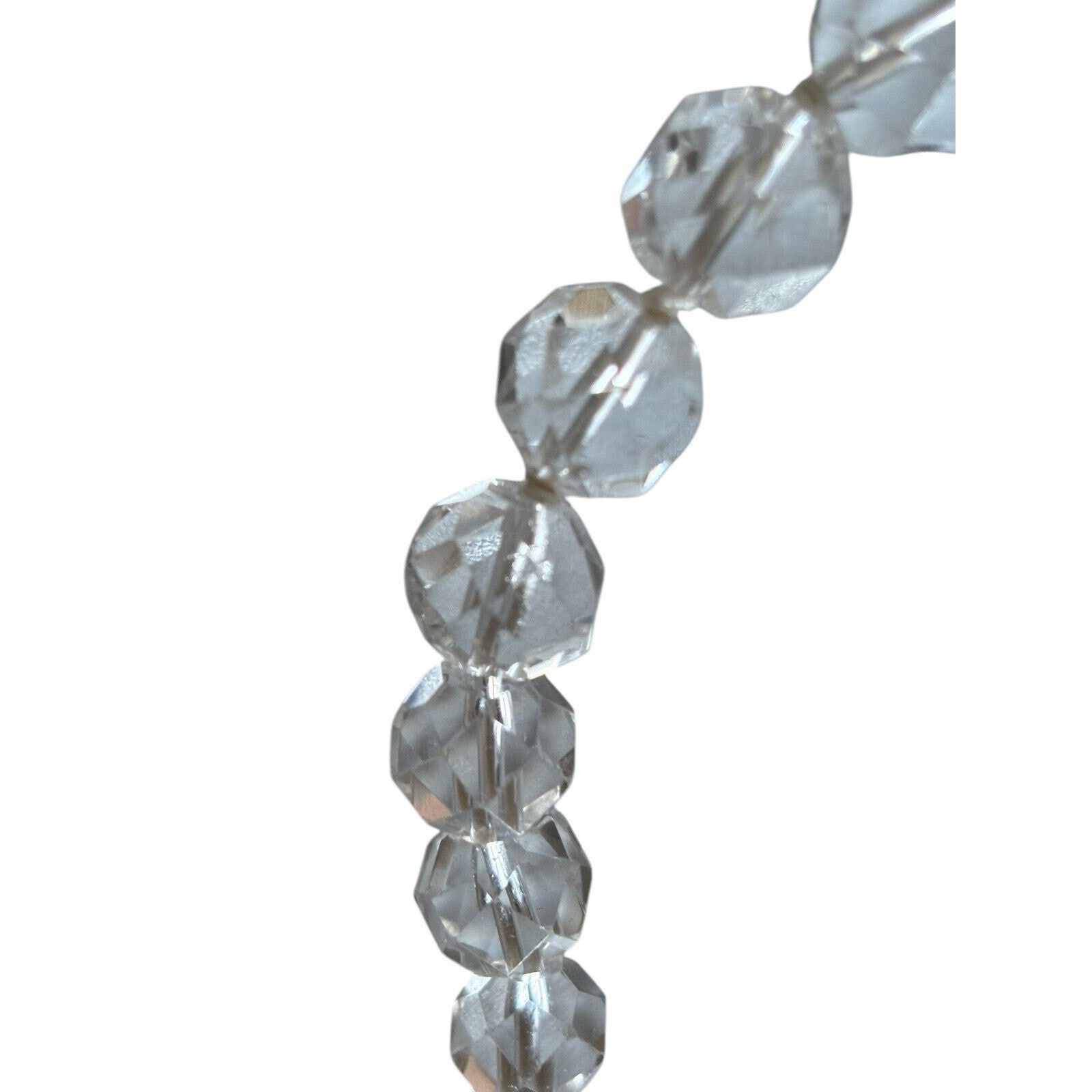 Other STERLING Quartz Rock Crystal Art Deco Necklace 1920s 19” Size ONE SIZE - 5 Thumbnail