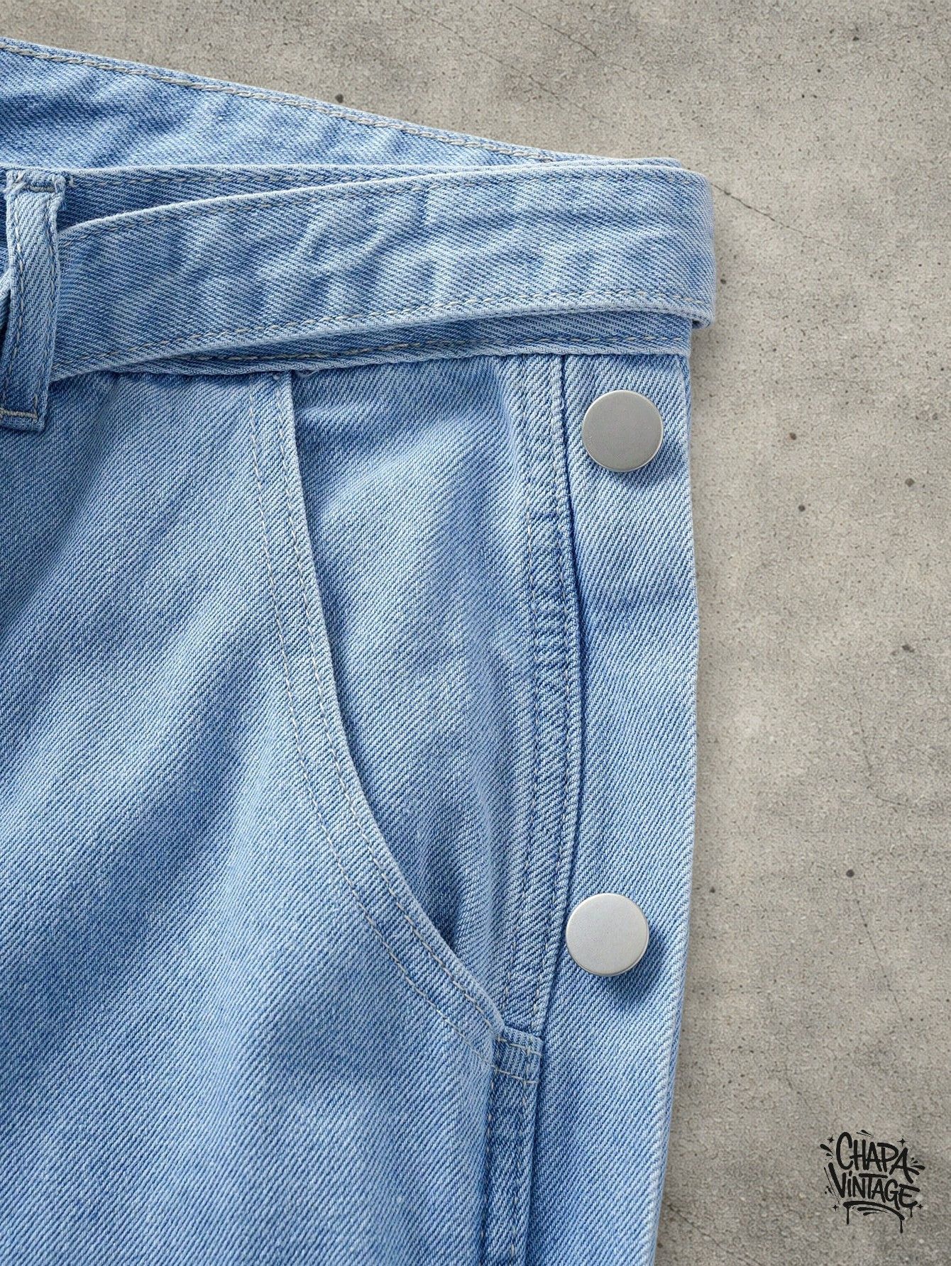 Japanese Brand Baby blue jeans shorts Size US 32 / EU 48 - 4 Thumbnail