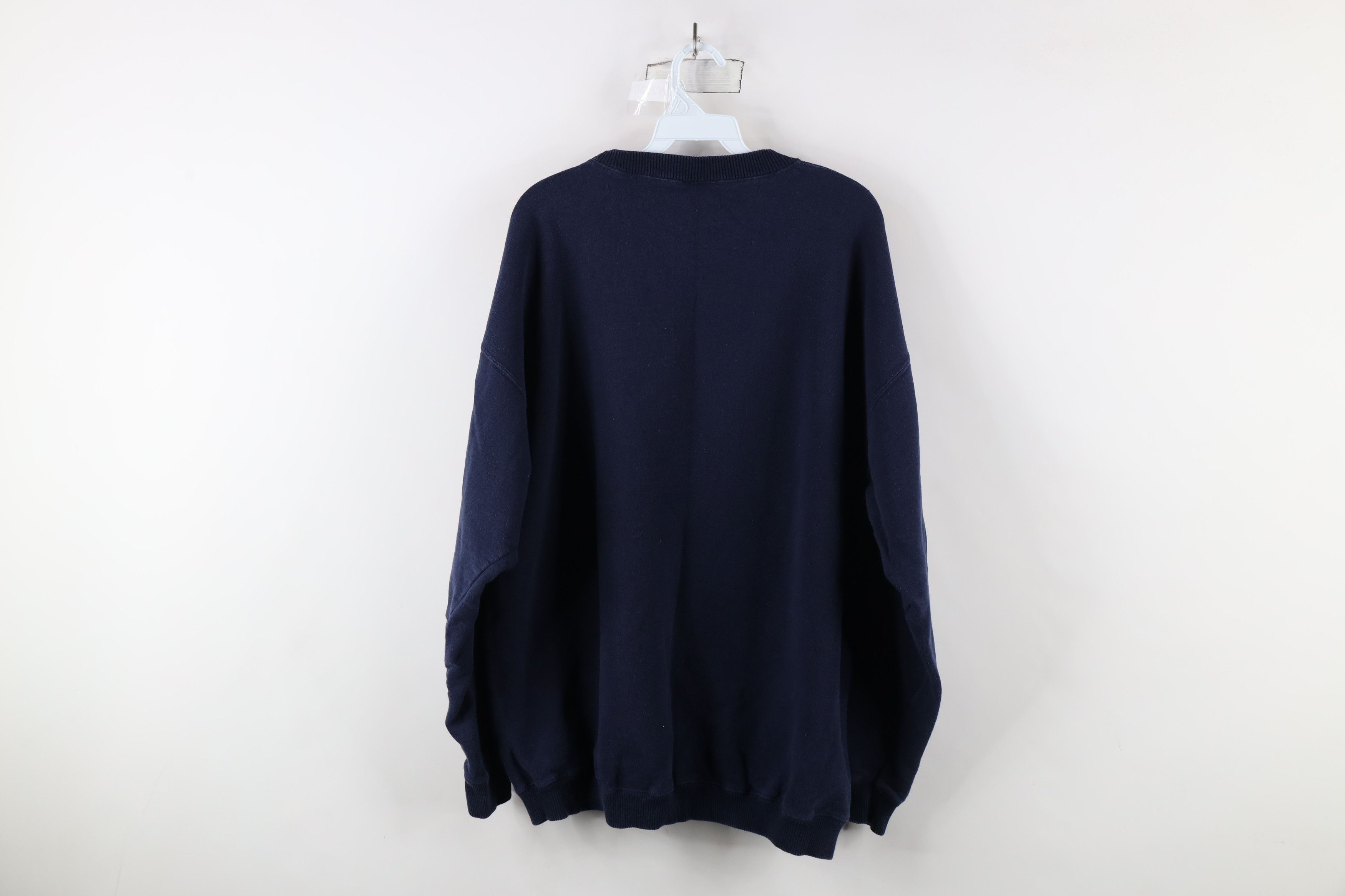 Vintage Vintage 90s Who Can Do More Teach Teacher Sweatshirt Blue Size US XXL / EU 58 / 5 - 11 Thumbnail