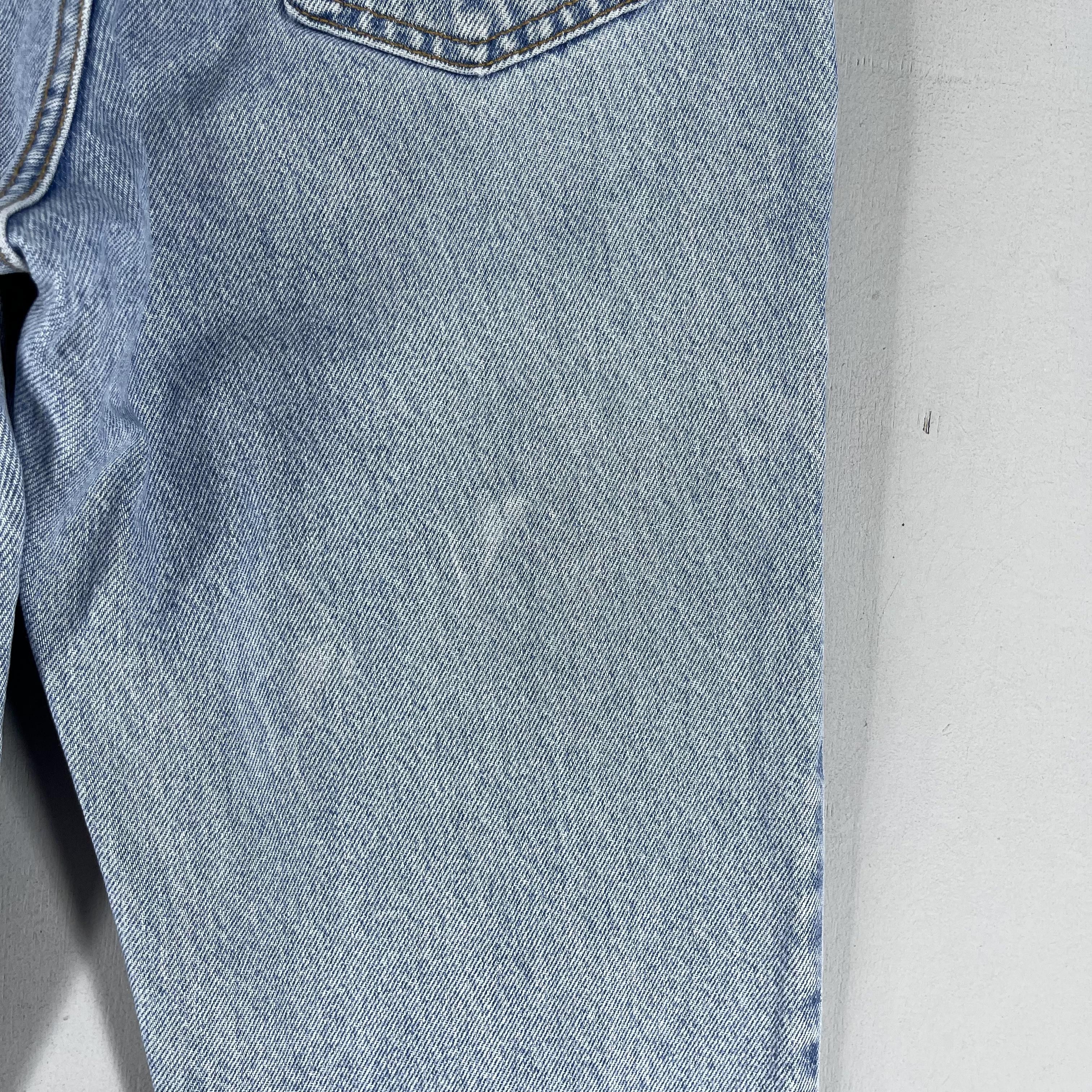 Levi's × Vintage Vintage Levis 521 Distressed Tapered Fit Petite Women Jeans Size 27" / US 4 / IT 40 - 9 Thumbnail