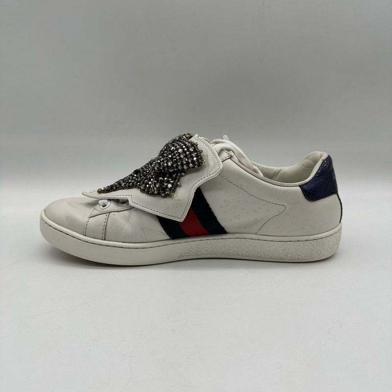 Gucci Gucci White Tiger Slip-On Casual Sneakers - Size US 5.5 / EU 38 - 4 Thumbnail