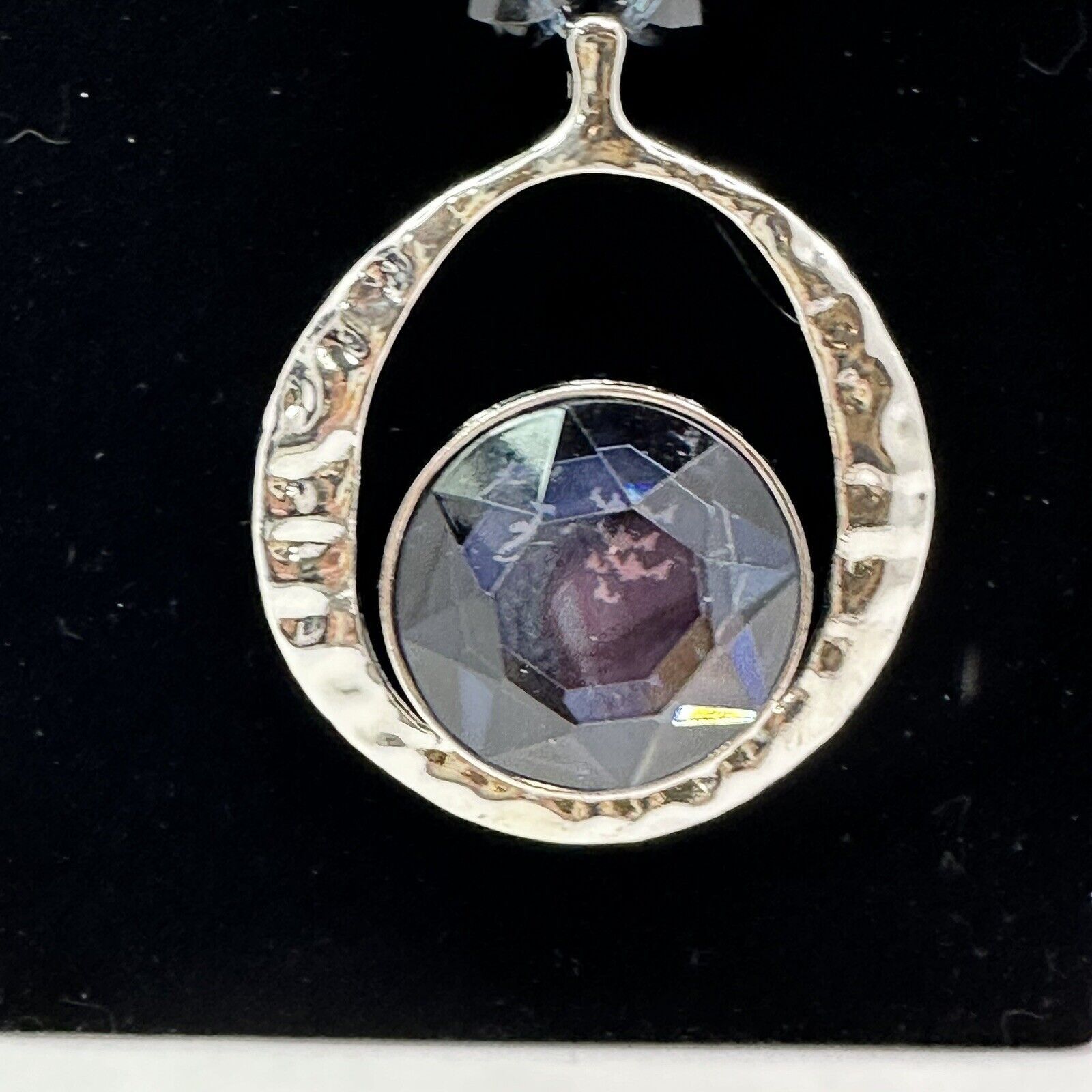 Other C 1946 Signed VTG Statement Necklace SilverChain Cobalt Blue Size ONE SIZE - 6 Thumbnail