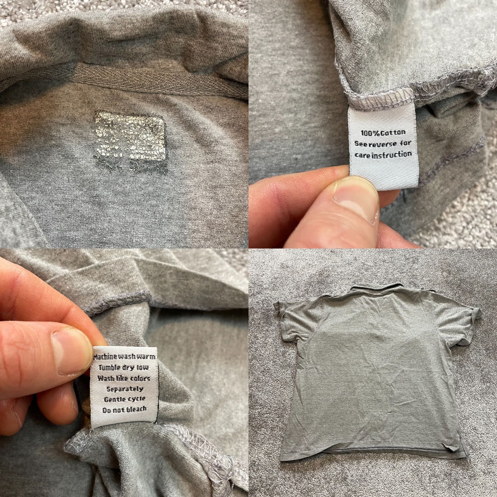 Vintage Galaxy Polo Shirt Mens Small Gray Relaxed Double Pocket Collared Golf Rugby Top Size US S / EU 44-46 / 1 - 8 Thumbnail