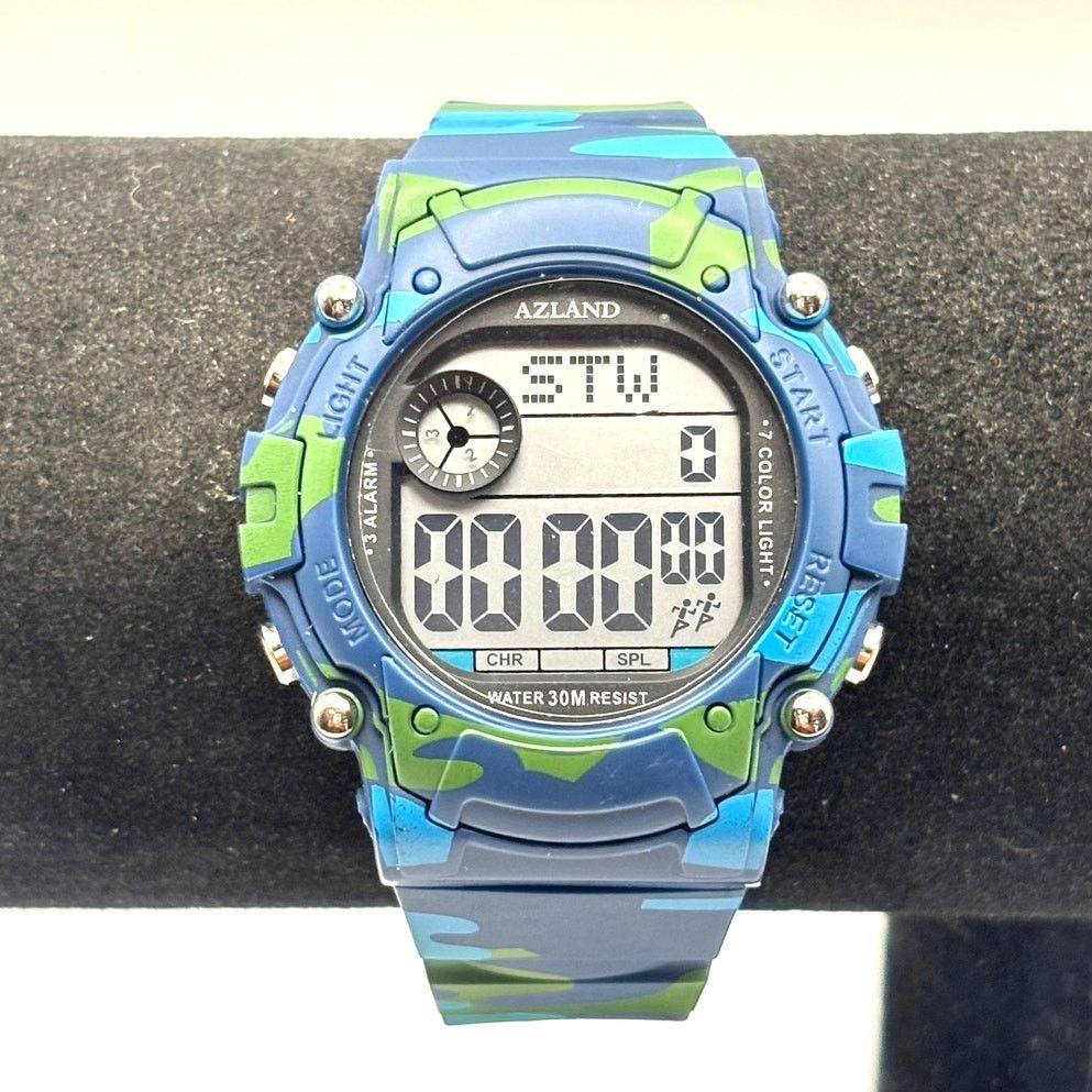 Other Digital Blue Camo Men's Watch Size ONE SIZE - 5 Thumbnail