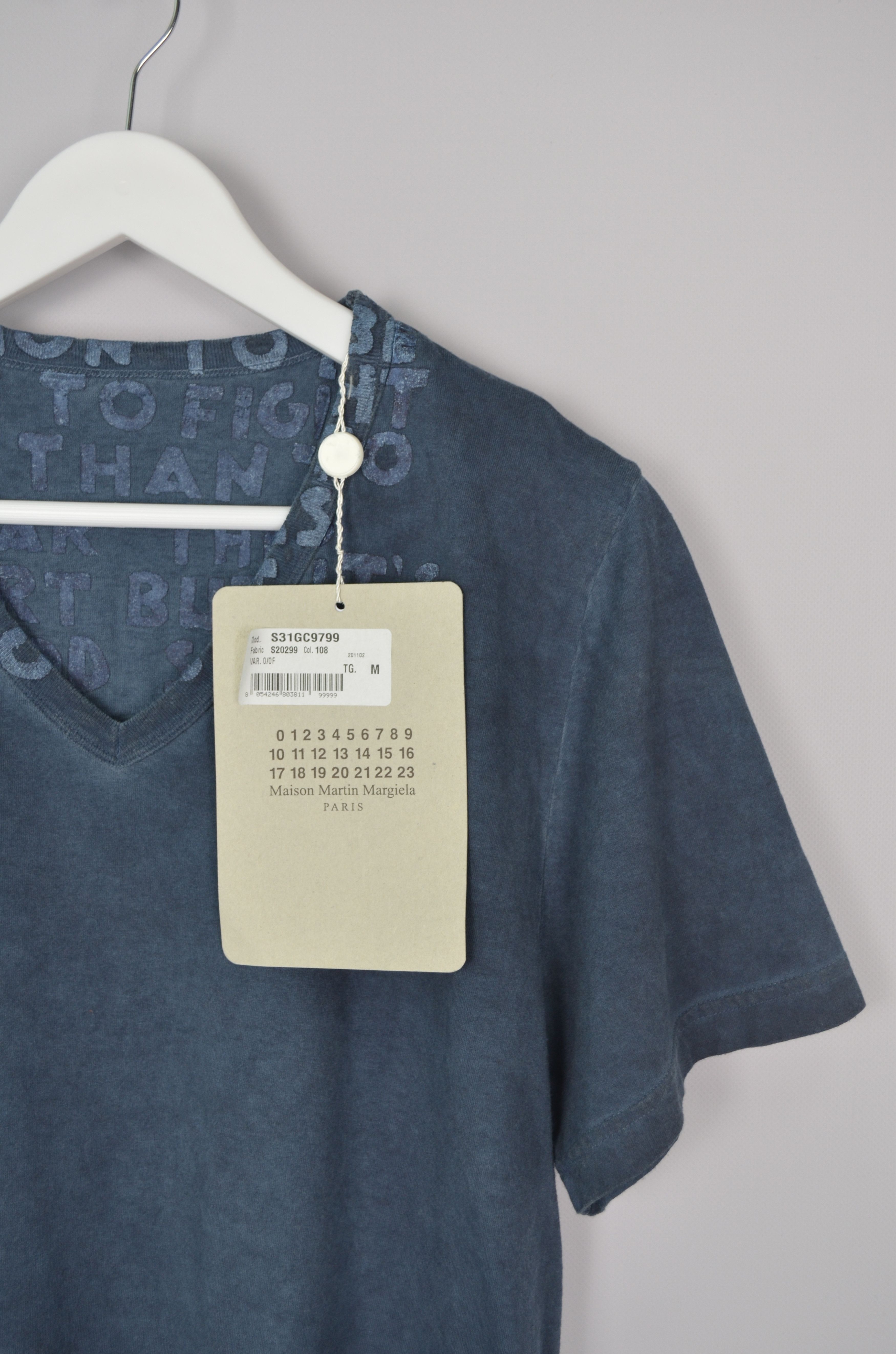 Maison Margiela Maison Martin Margiela AIDS Awareness Garment Dyed T-Shirt Size US M / EU 48-50 / 2 - 4 Thumbnail