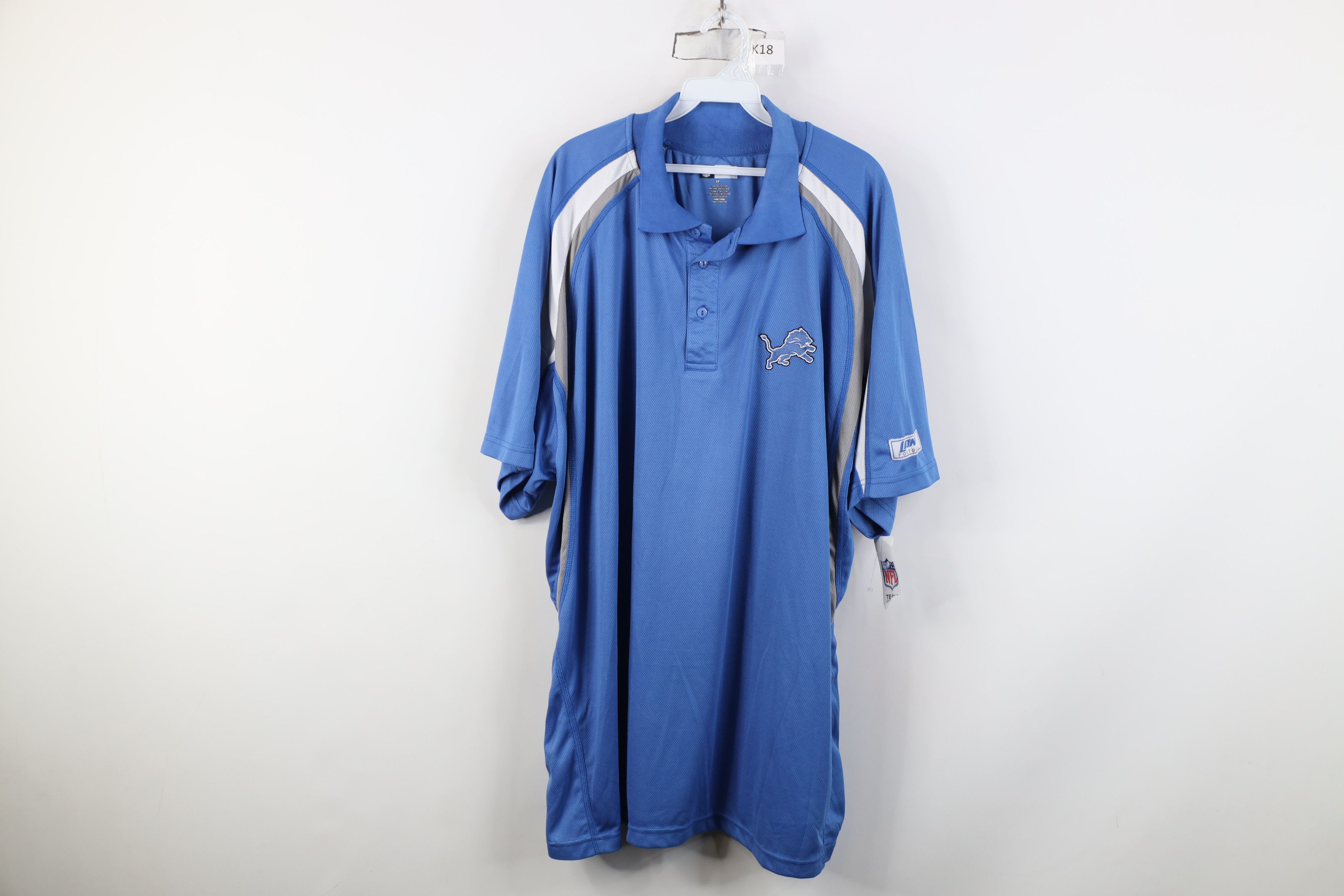 Vintage Deadstock Vintage Y2K Detroit Lions Football Golf Polo Shirt Size US XXL / EU 58 / 5 - 1 Thumbnail