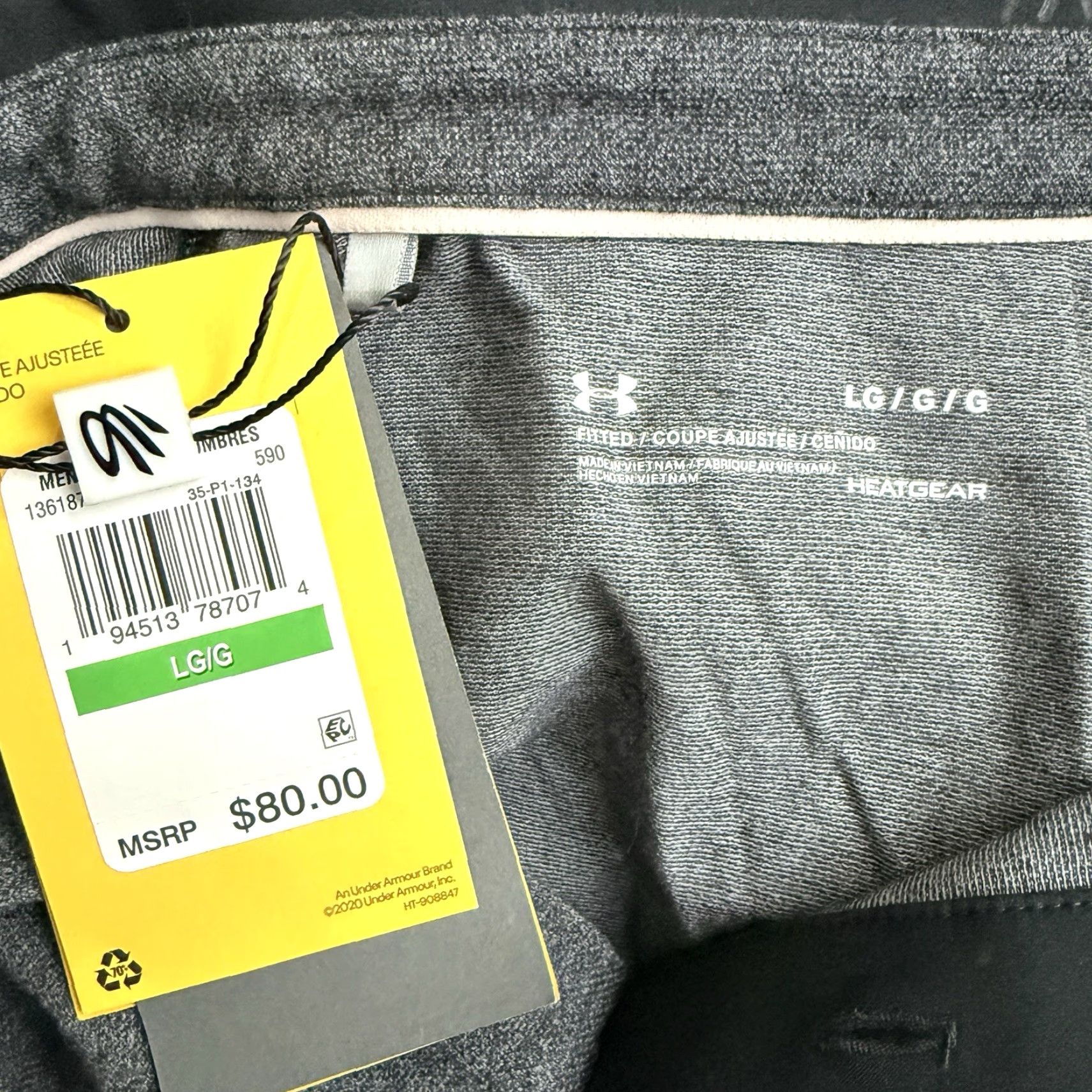 Under Armour NWT Under Armour Curry Range Unlimited Gray HeatGear Casual Polo Mens L Size US L / EU 52-54 / 3 - 4 Thumbnail