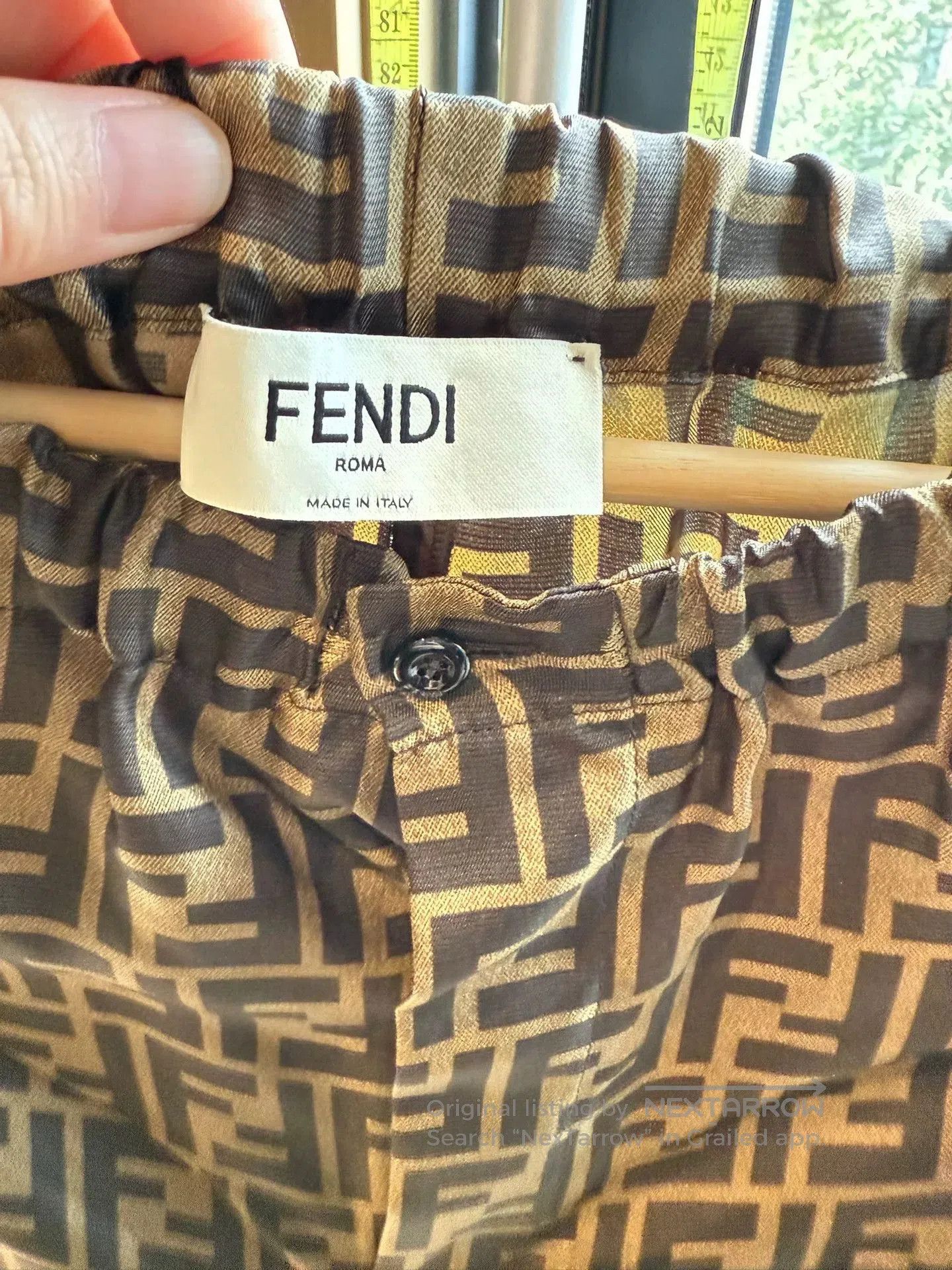 Fendi Fendi Silk Monogram Shorts. Size US 36 / EU 52 - 4 Thumbnail