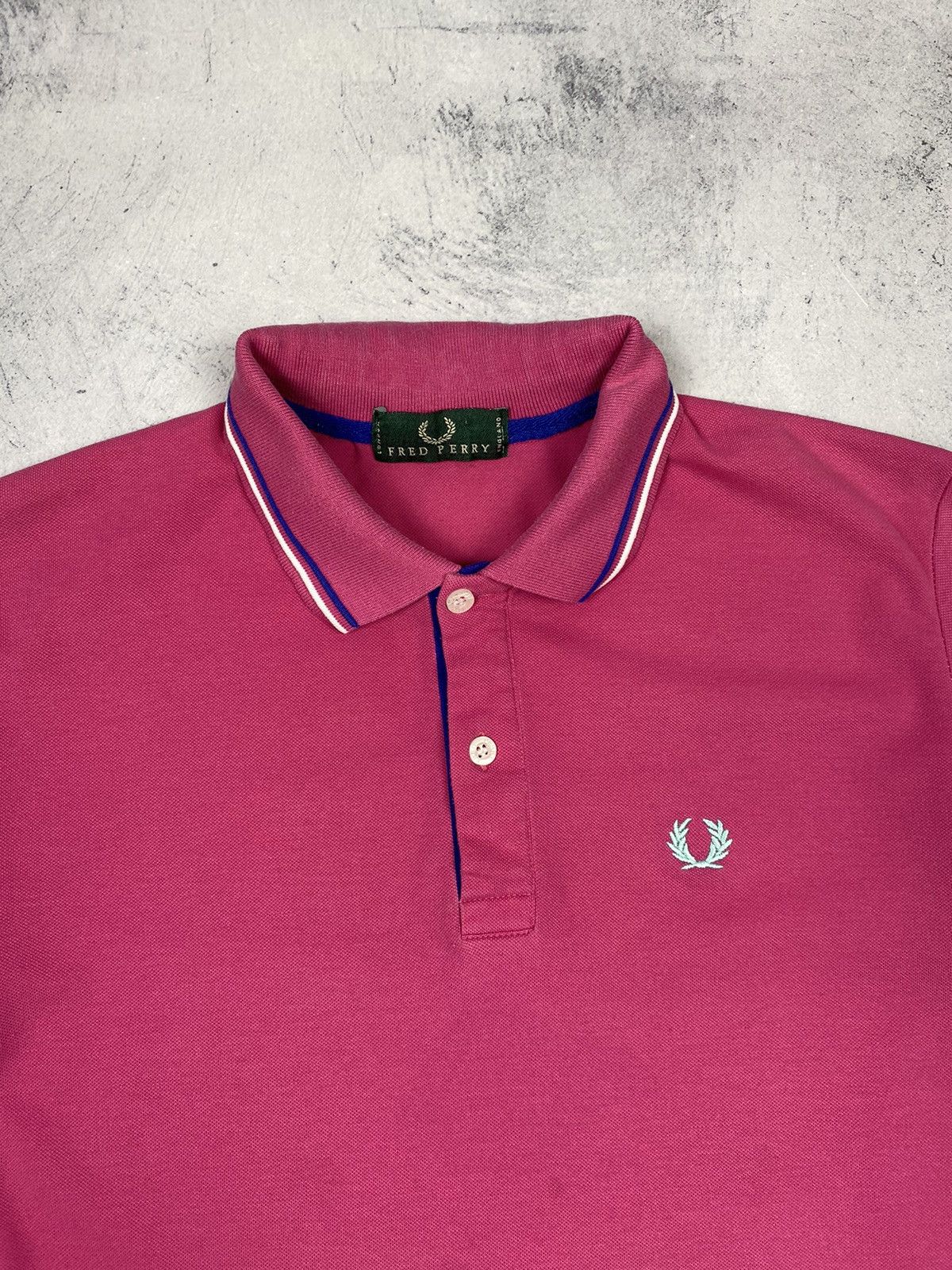 Fred Perry Fred Perry Embroidered Logo Polo Shirt Pink Size M Size US M / EU 48-50 / 2 - 5 Thumbnail