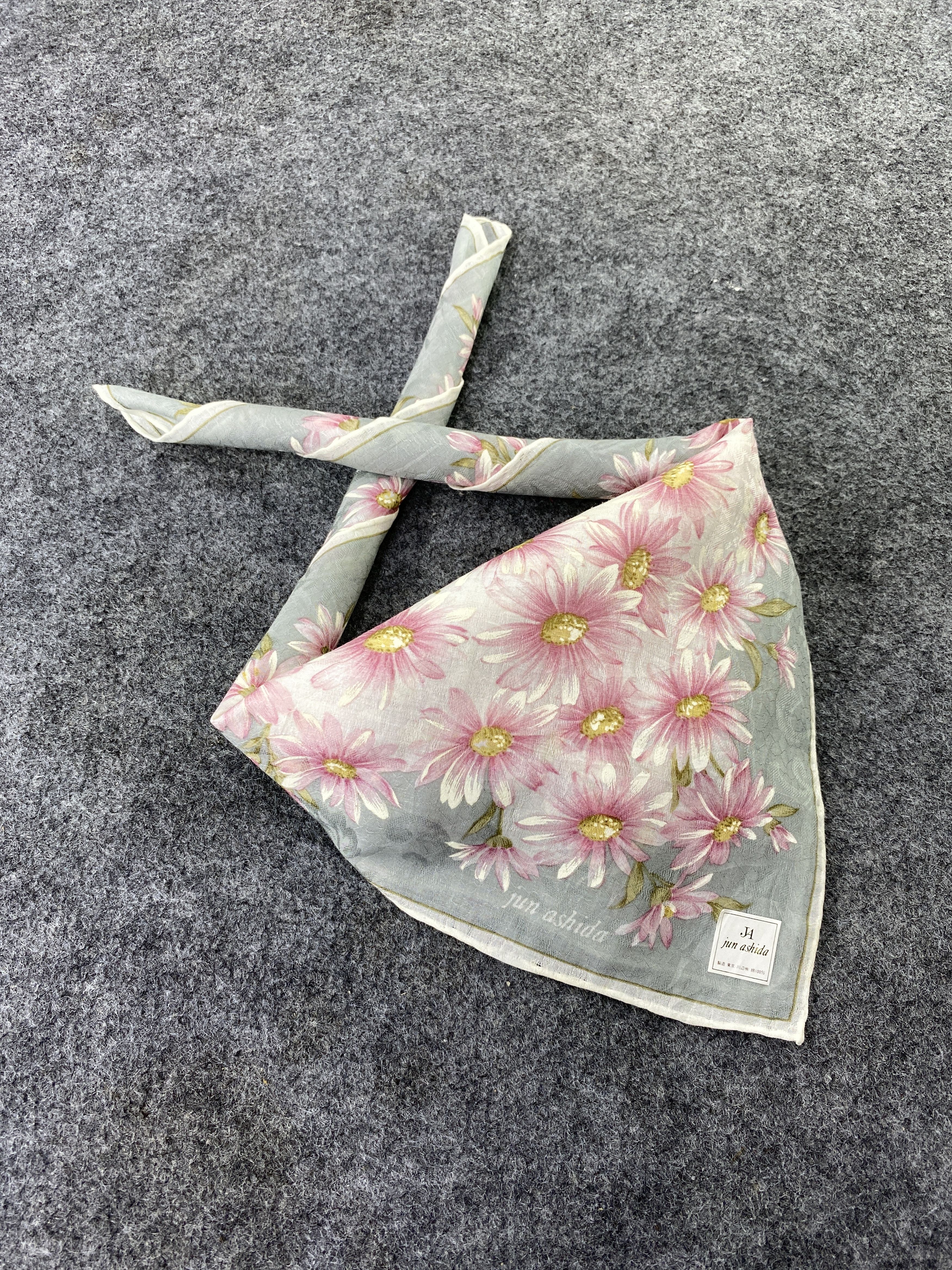 Japanese Brand × Vintage Jun Ashida Scarf / Handkerchief / Bandana / Headscarf-B198 Size ONE SIZE - 1 Thumbnail