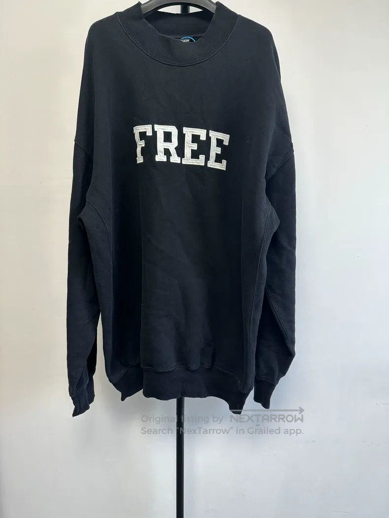 Balenciaga Balenciaga Letter Print Crew Neck Long Sleeve Hoodie Size US M / EU 48-50 / 2 - 1 Thumbnail