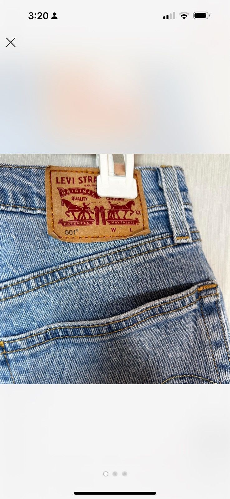 Levi's Vintage Levi’s denim straight fit size 30x32. Size US 30 / EU 46 - 1 Thumbnail
