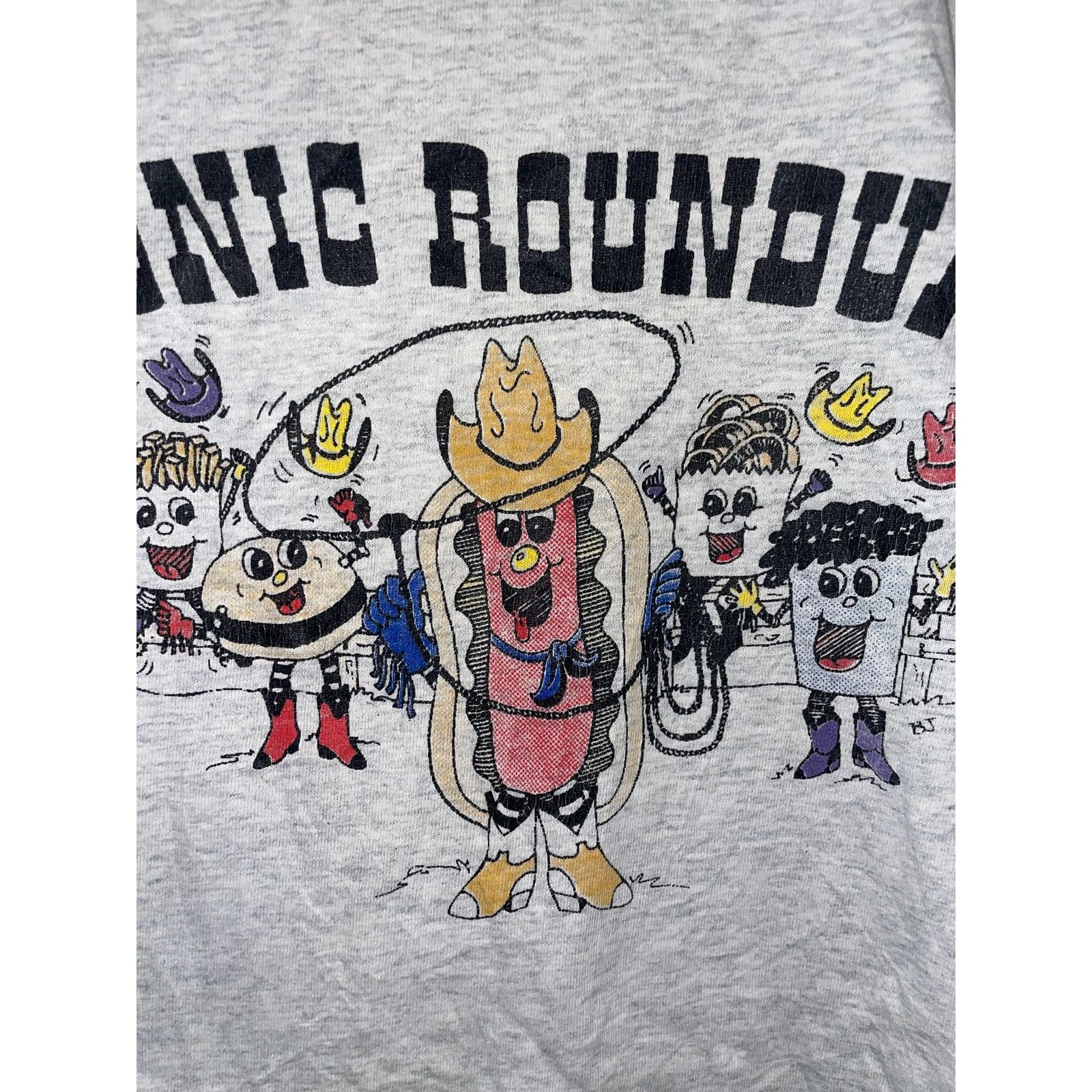 Fruit Of The Loom 1993 Sonic Roundup Round Up Fast Food Promo Shirt VTG 90s XL Size US XL / EU 56 / 4 - 8 Thumbnail