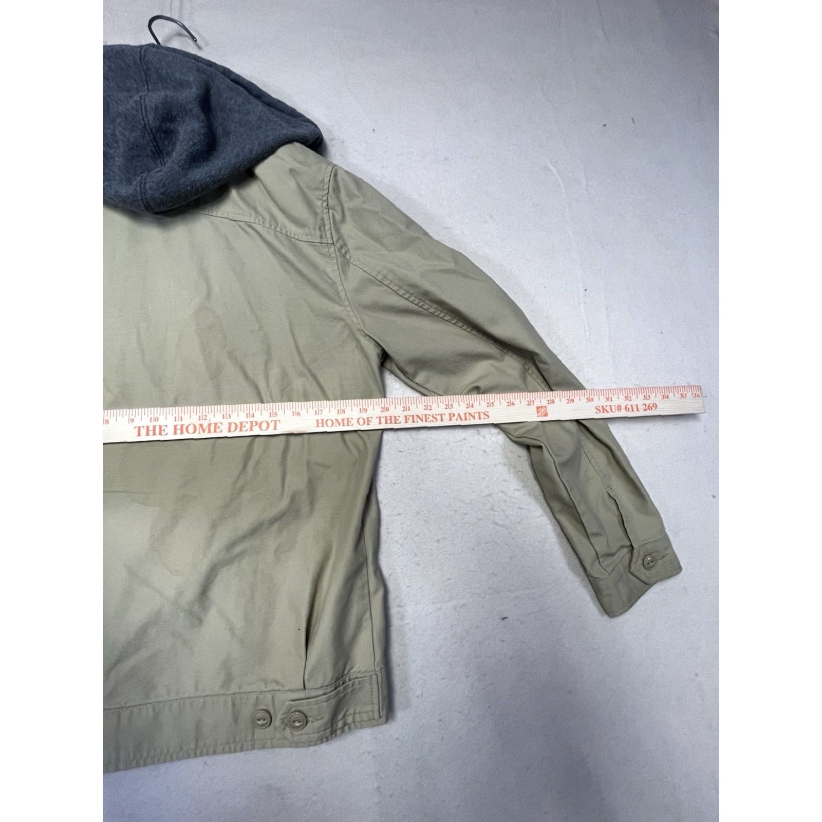 Volcom Volcom Jacket Men Medium Hooded Full Zip Beige Canvas Surf Skater Celeb? Size US M / EU 48-50 / 2 - 3 Thumbnail