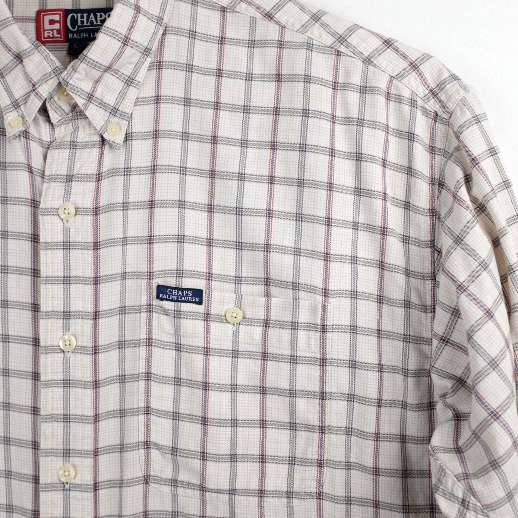 Chaps Chaps Ralph Lauren Men's Check Shirt Tan Size L Size US L / EU 52-54 / 3 - 7 Thumbnail