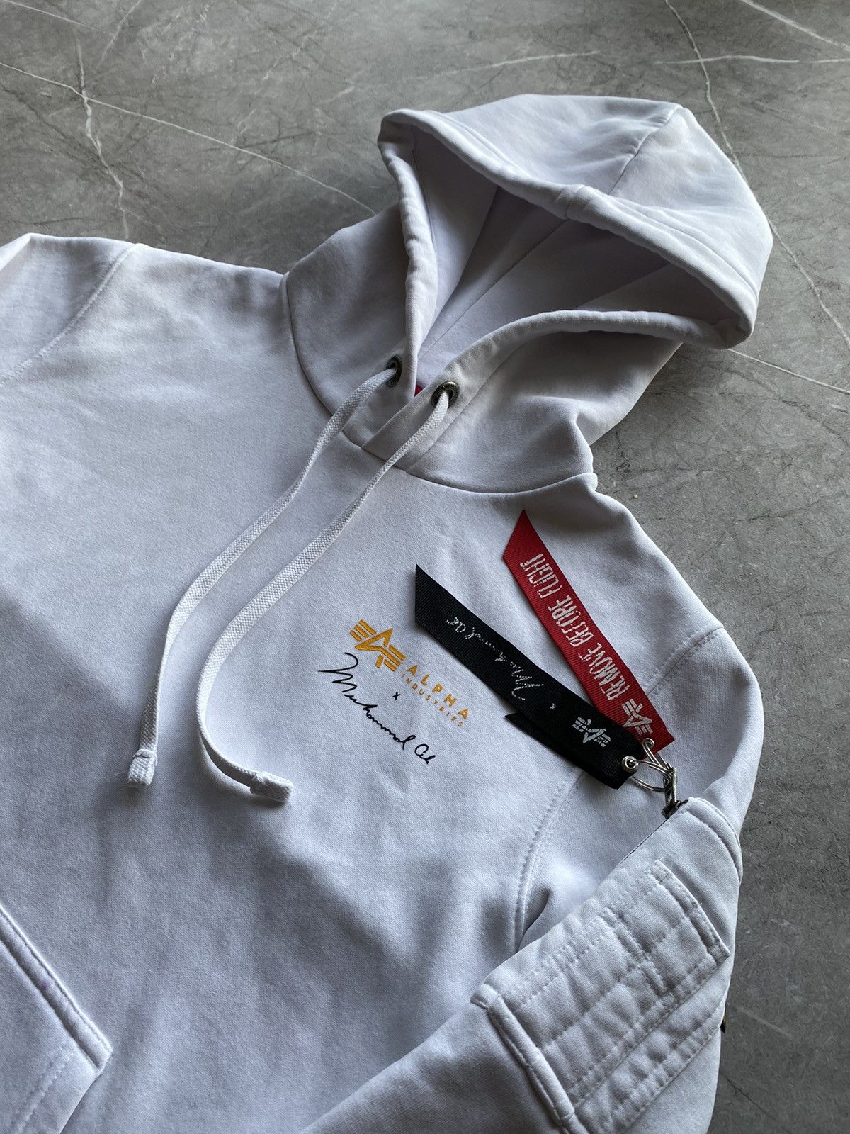 Alpha Industries 🥊Rare Alpha Industries & Muhammad Ali Big Logo Hoodie Size US S / EU 44-46 / 1 - 6 Thumbnail