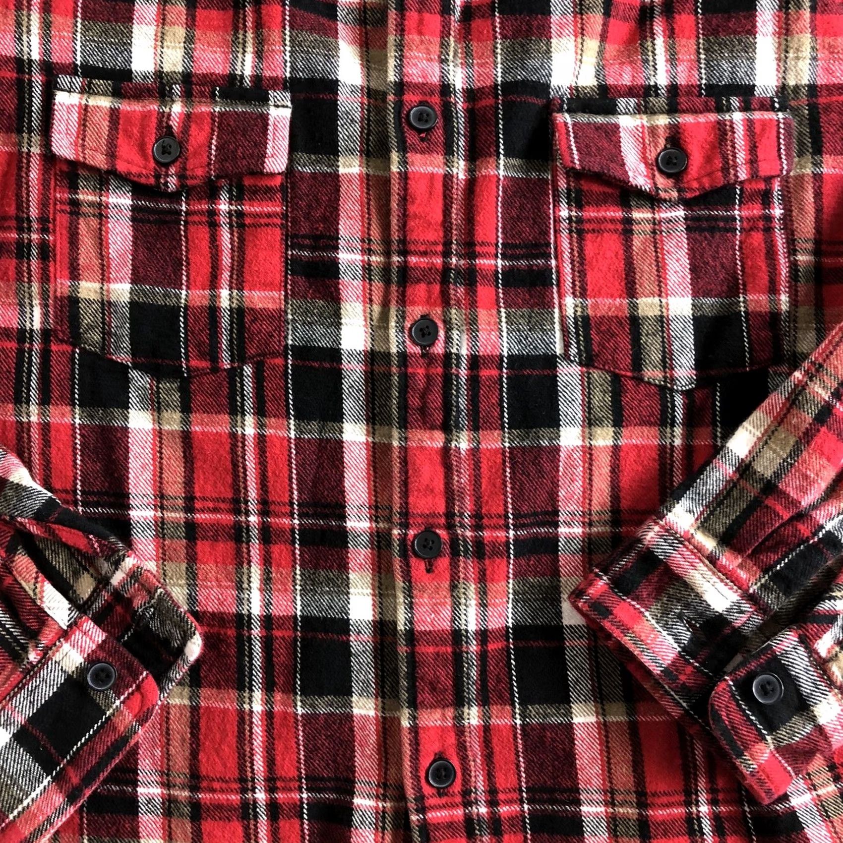 Vintage VINTAGE Slate and Stone Heavy Flannel Shirt Shacket Red Plaid Mens Size Large Size US L / EU 52-54 / 3 - 4 Thumbnail
