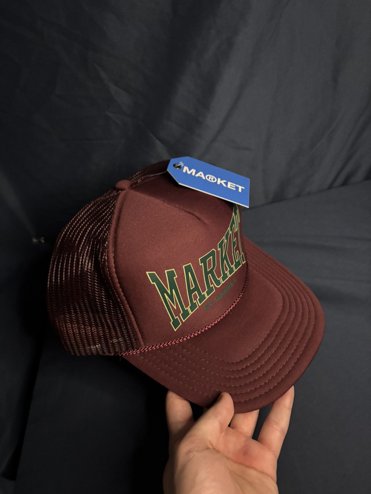 Market **(NWT)*** MARKET Authentic Collegiate Mesh Trucker Hat Size 38 - 3 Thumbnail