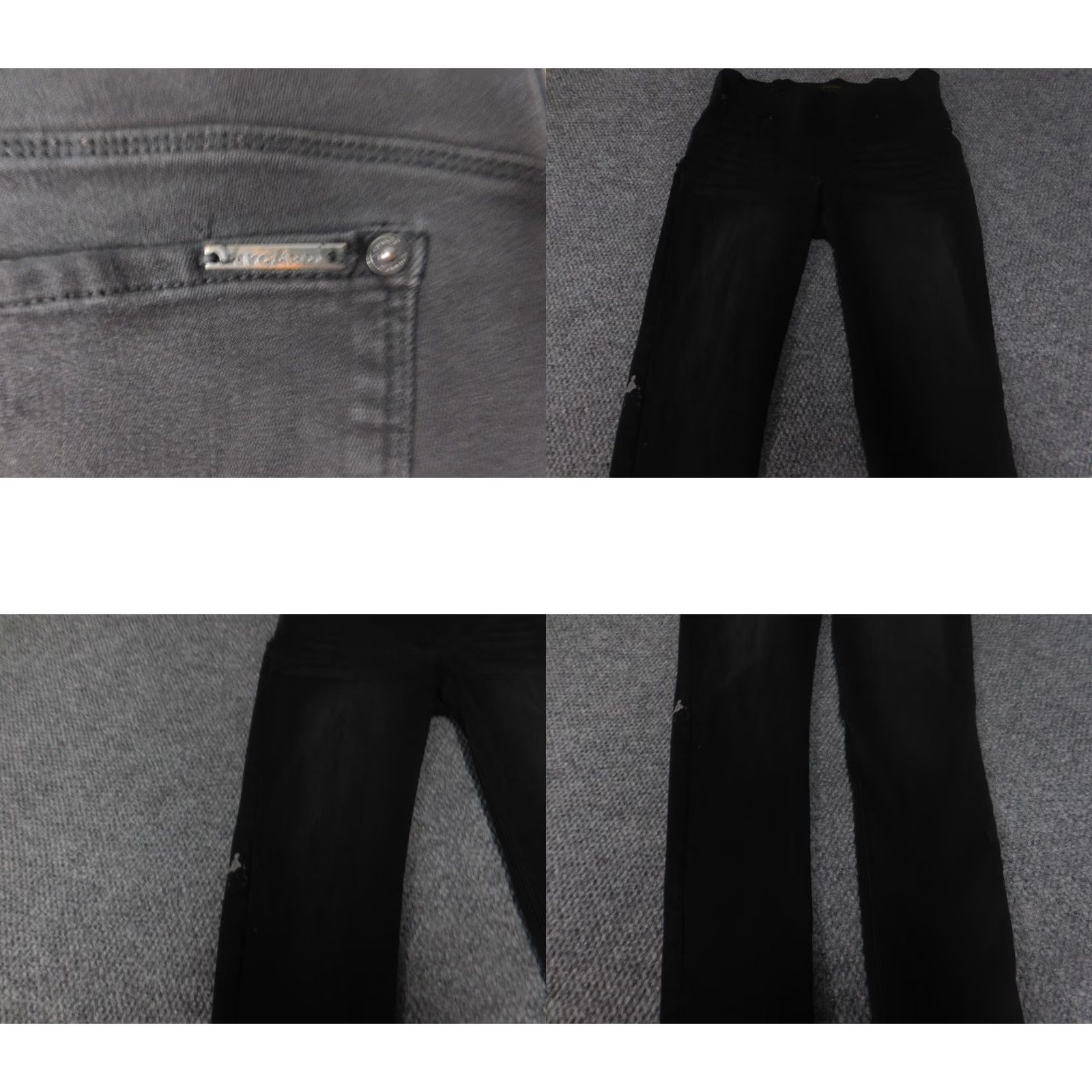 Vintage Nygård Jeans Jegging Womens Regular 34 Black Stretch Denim Zip Zipper 27in Inseam Mid Rise Modern Designer Size 24" / US 00 / IT 34 - 8 Thumbnail