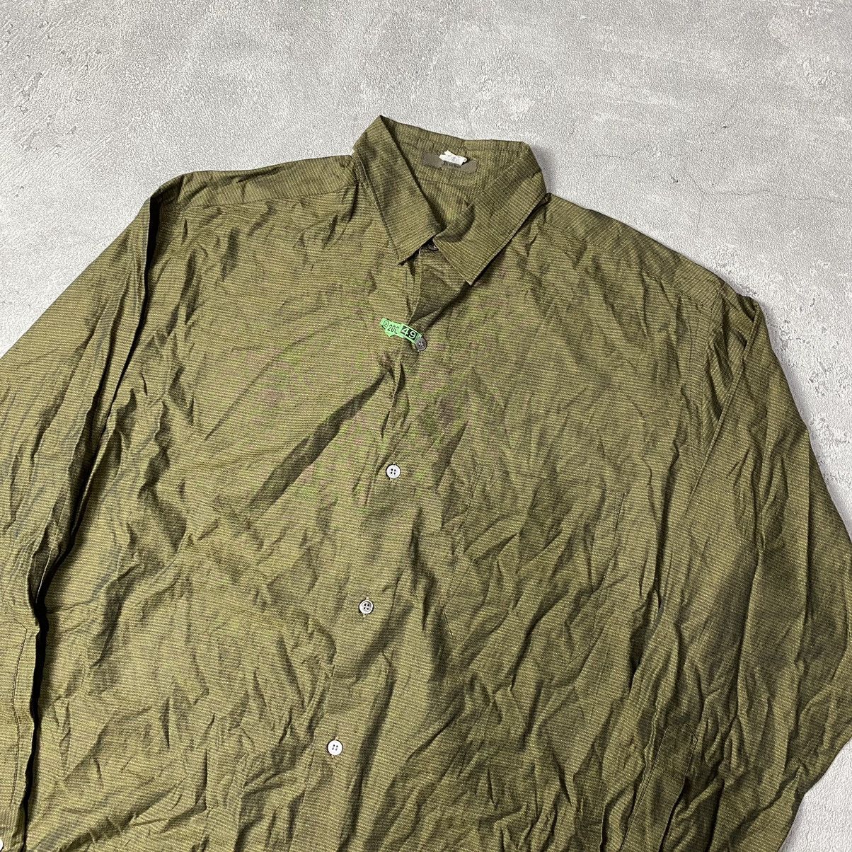 Y's × Y's for Men × Yohji Yamamoto Vintage Y’s For Men Shirt XL Yohji Yamamoto Olive Size US XL / EU 56 / 4 - 2 Thumbnail