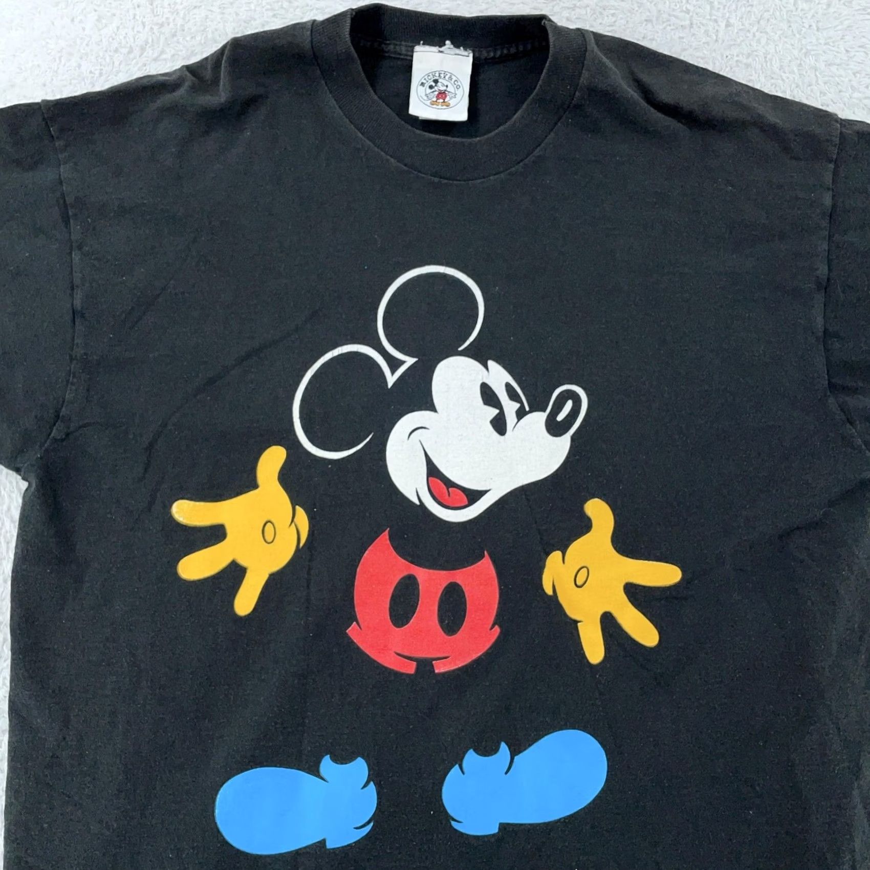 Disney VINTAGE Disney Mickey Mouse Mickey & Co T-Shirt Black Medium L Men Short Sleeve Crew Neck Graphic Print 90s Size US L / EU 52-54 / 3 - 2 Thumbnail