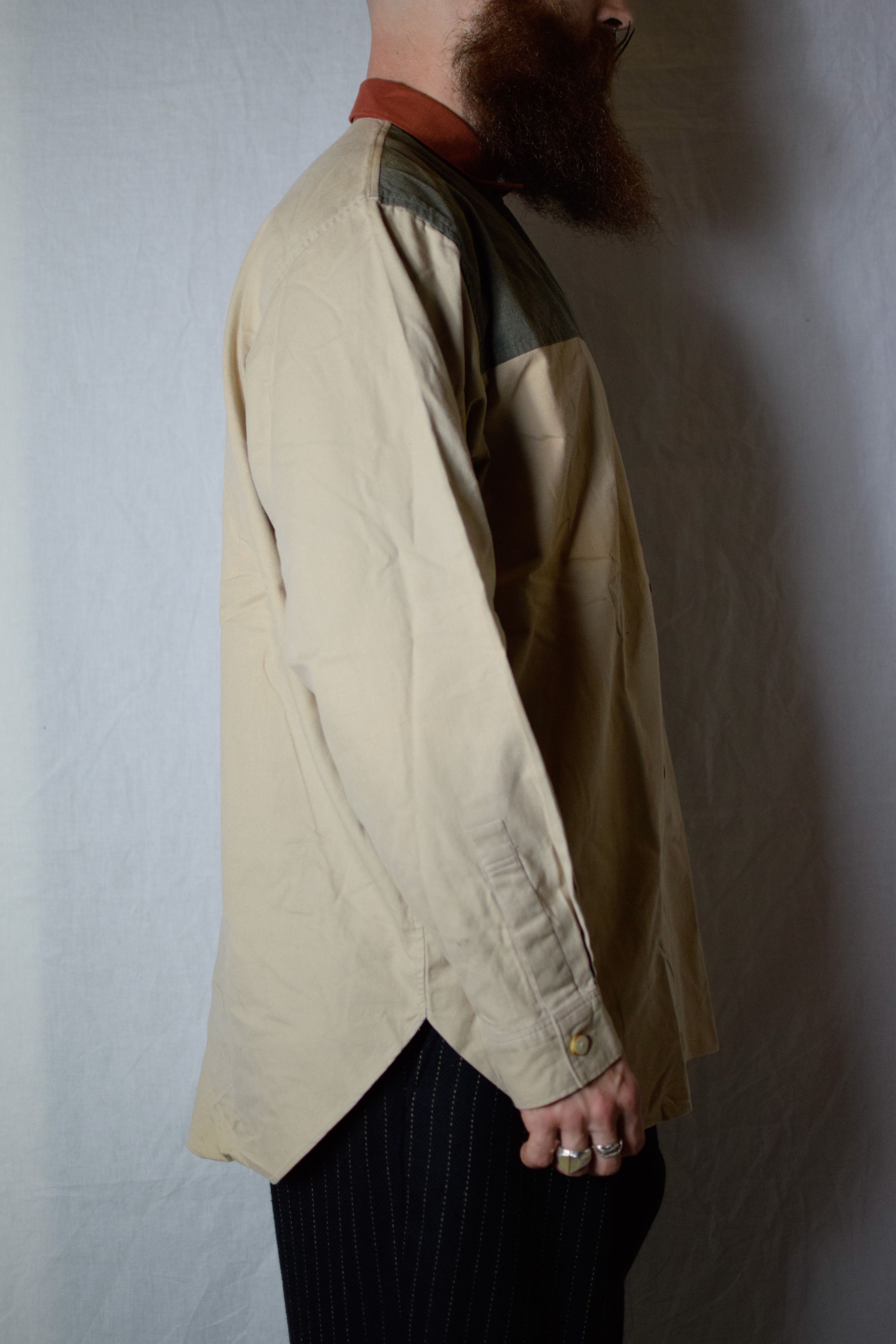 Yohji Yamamoto YYPH AW90 Archive Colour Block Shirt Size US L / EU 52-54 / 3 - 6 Thumbnail