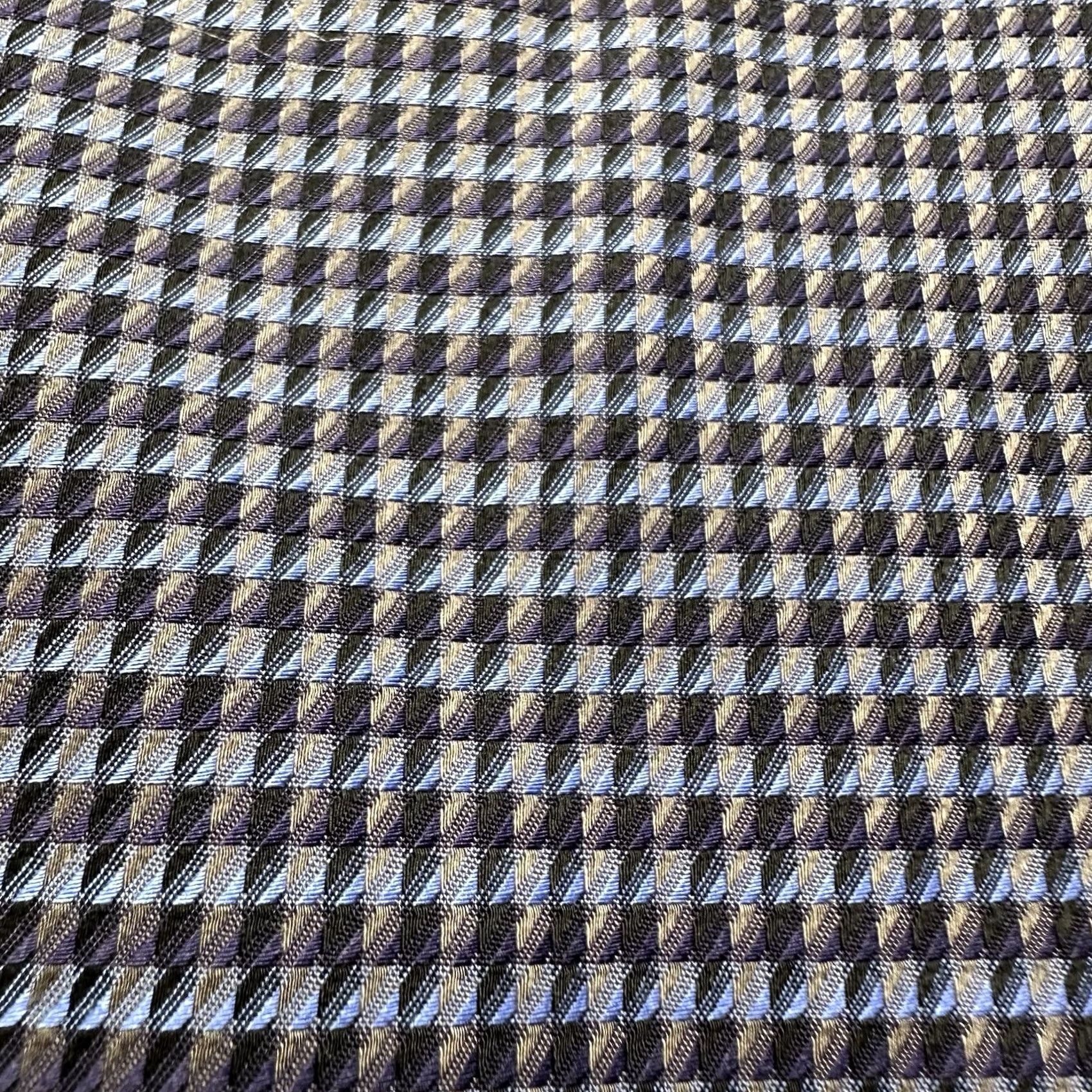 Johnston & Murphy Johnston & Murphy Shirt Mens 2XL Blue Geometric Button-Up Cotton Size US XXL / EU 58 / 5 - 3 Thumbnail