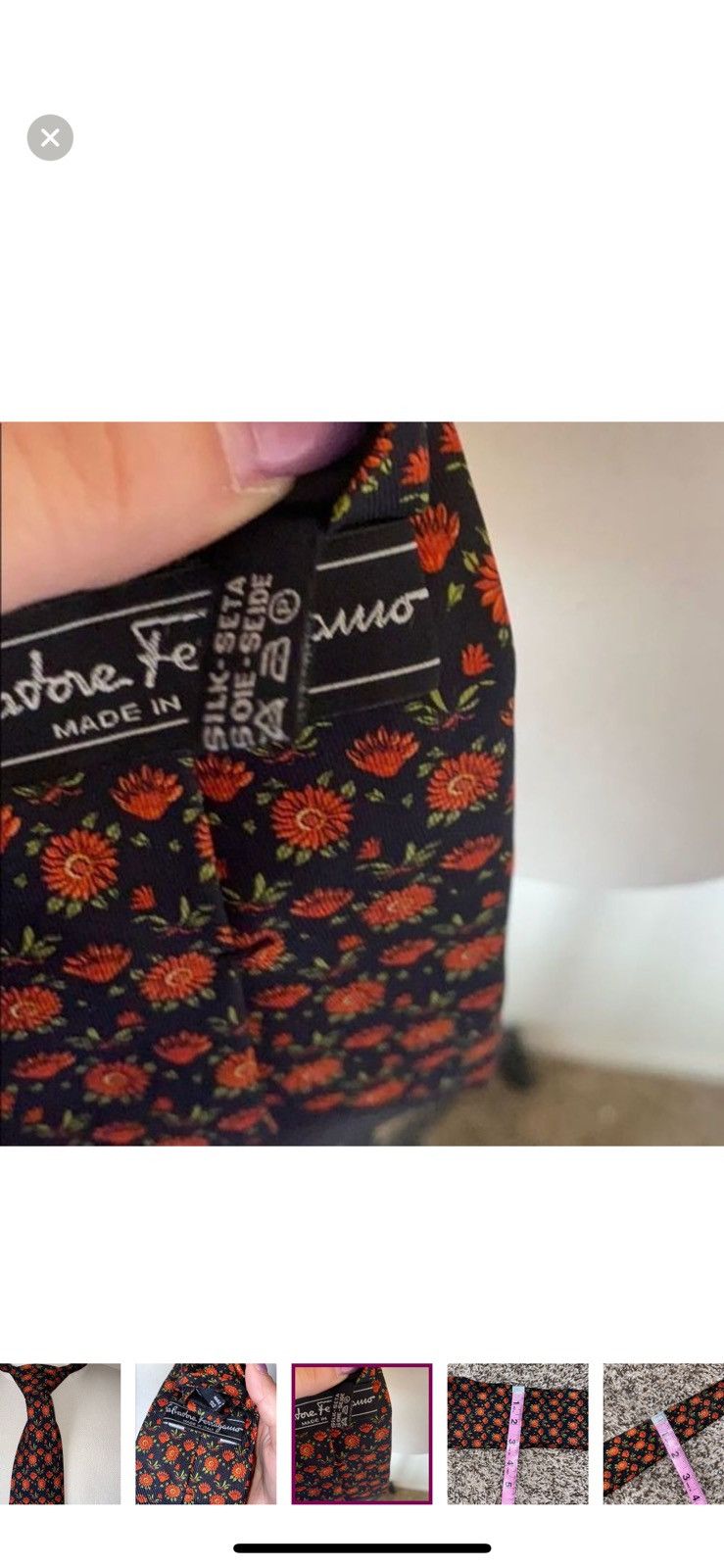 Salvatore Ferragamo Salvatore Ferragamo floral silk tie Size ONE SIZE - 2 Thumbnail