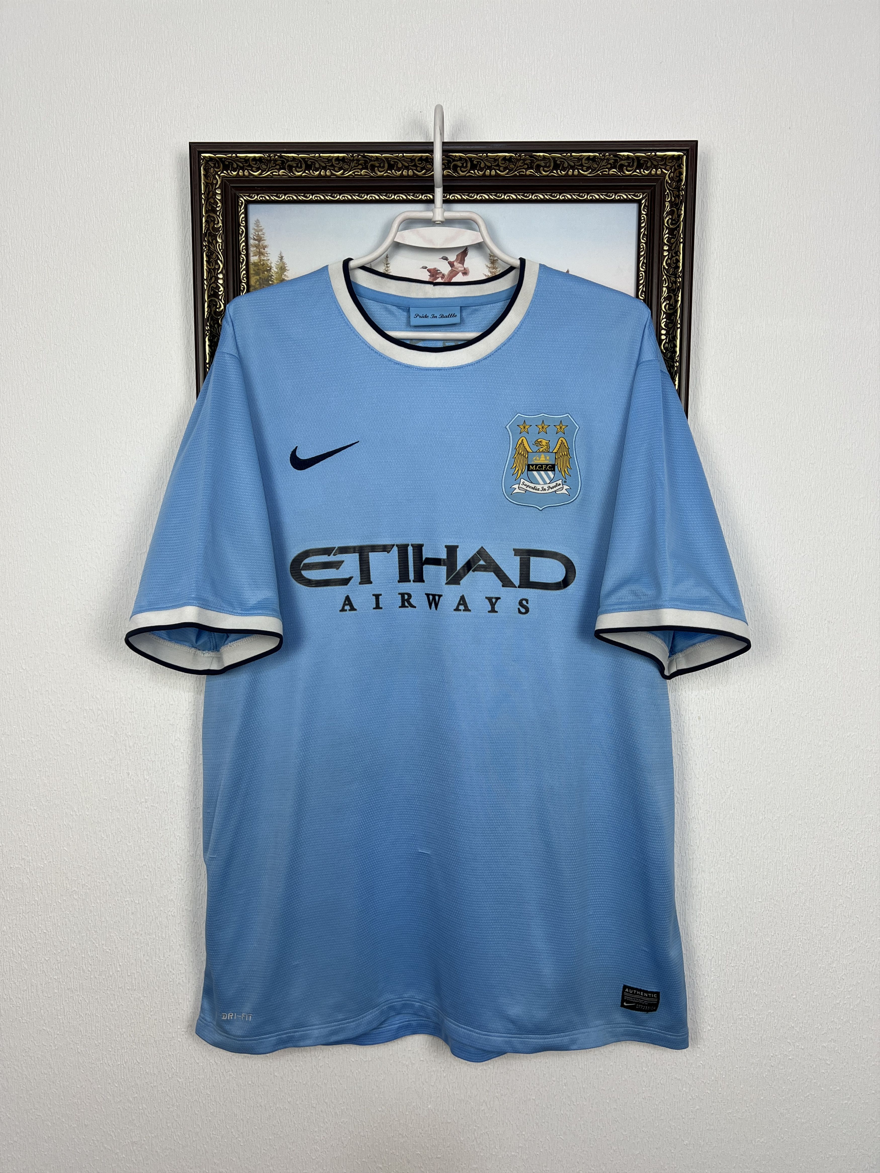 Nike Manchester City Home football shirt 2013 Soccer Nike Size US XL / EU 56 / 4 - 1 Thumbnail