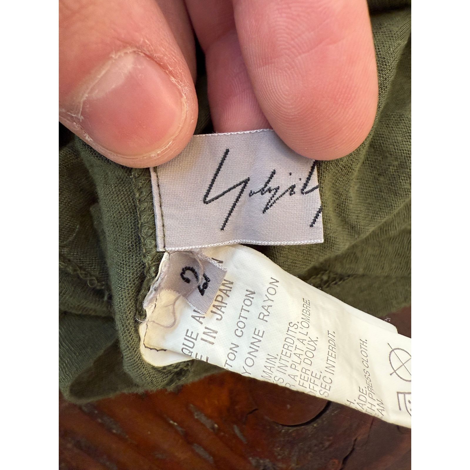 Yohji Yamamoto Vintage Yohji Yamamoto Distressed Long Sleeve Tee Size M / US 6-8 / IT 42-44 - 3 Thumbnail