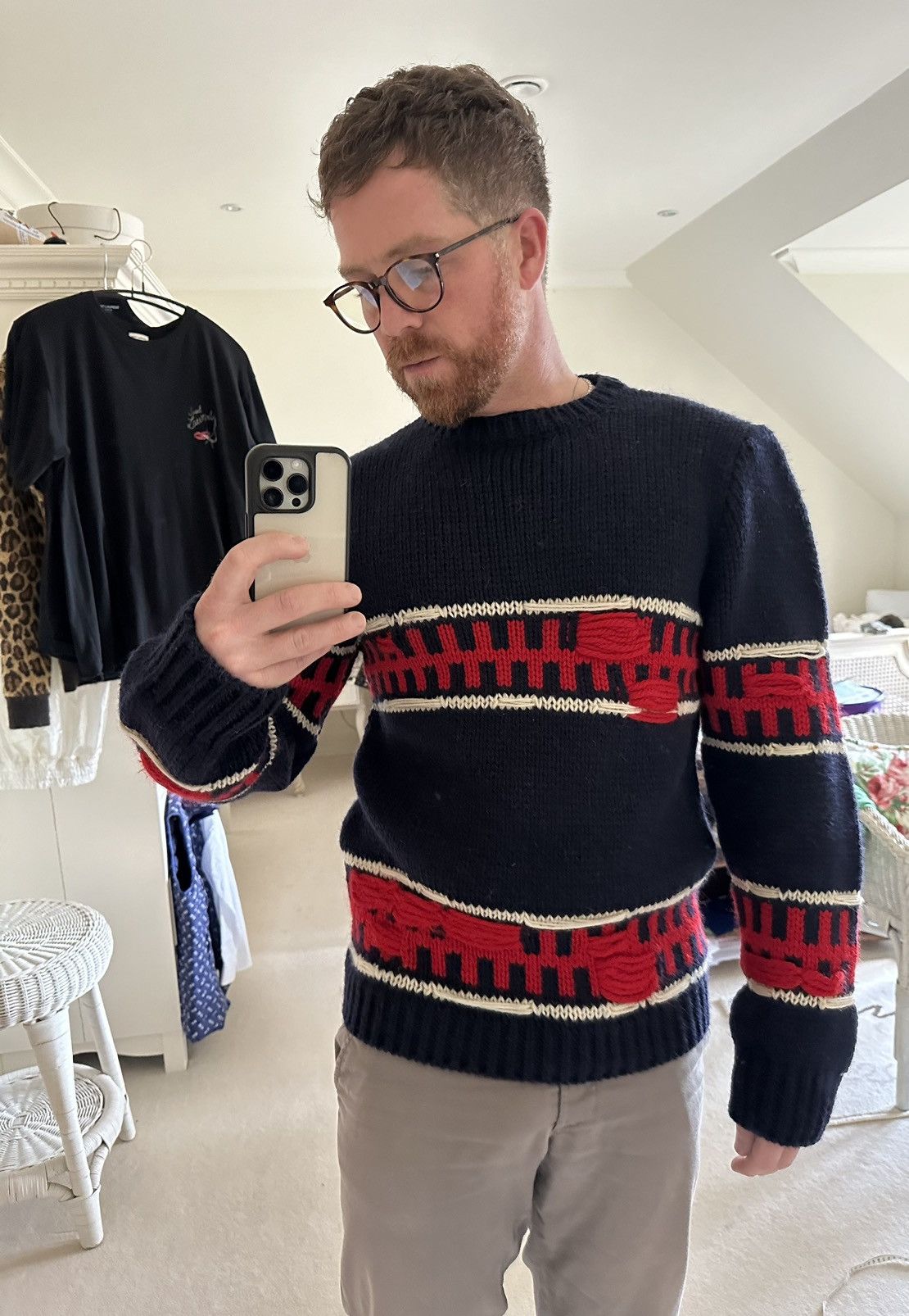 Calvin Klein 205W39NYC FW18 Calvin Klein 205w39nyc grail wool sweater RAF Simons Size US M / EU 48-50 / 2 - 5 Thumbnail