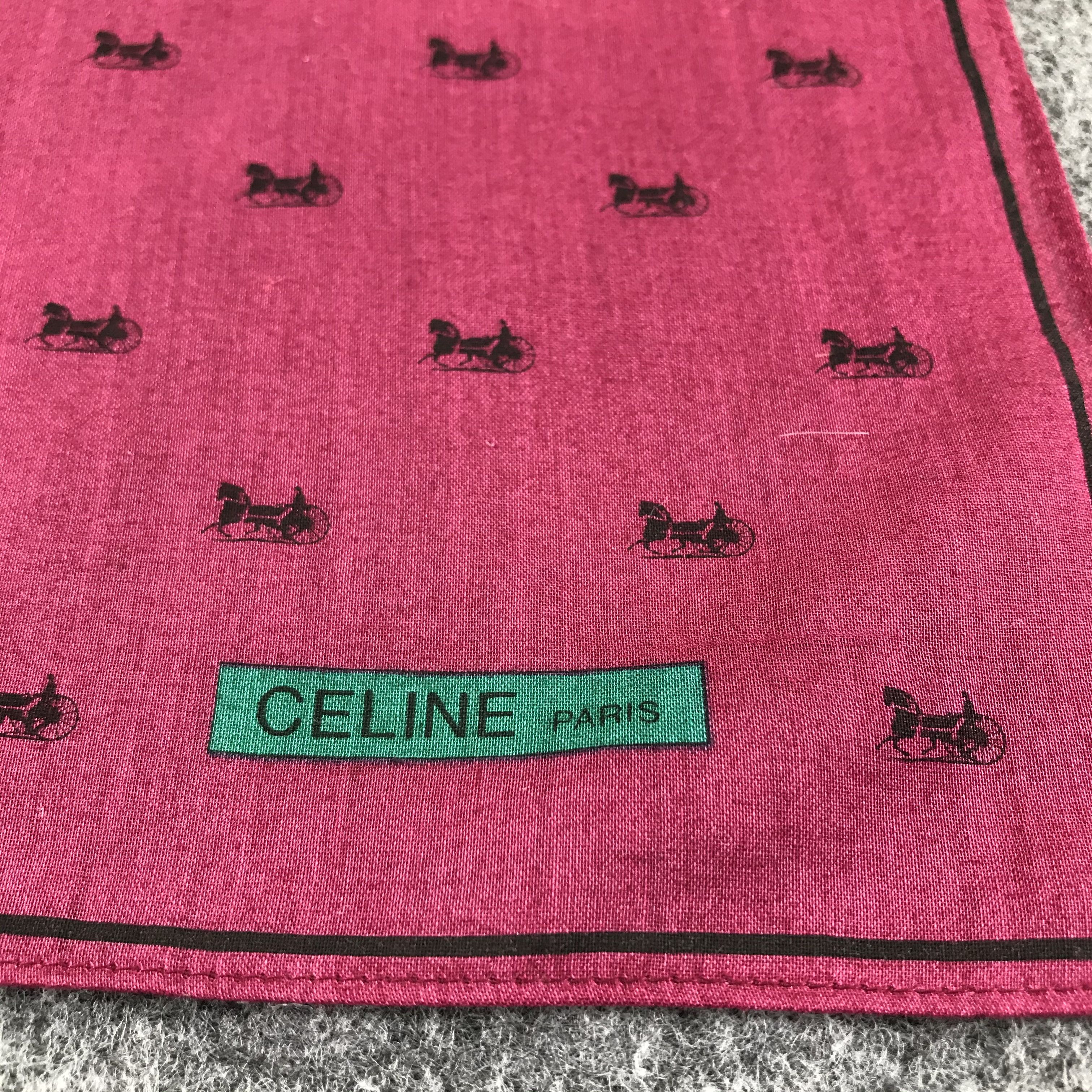 Celine Celine Handkerchief Neckerchief Bandana H283 Size ONE SIZE - 4 Thumbnail