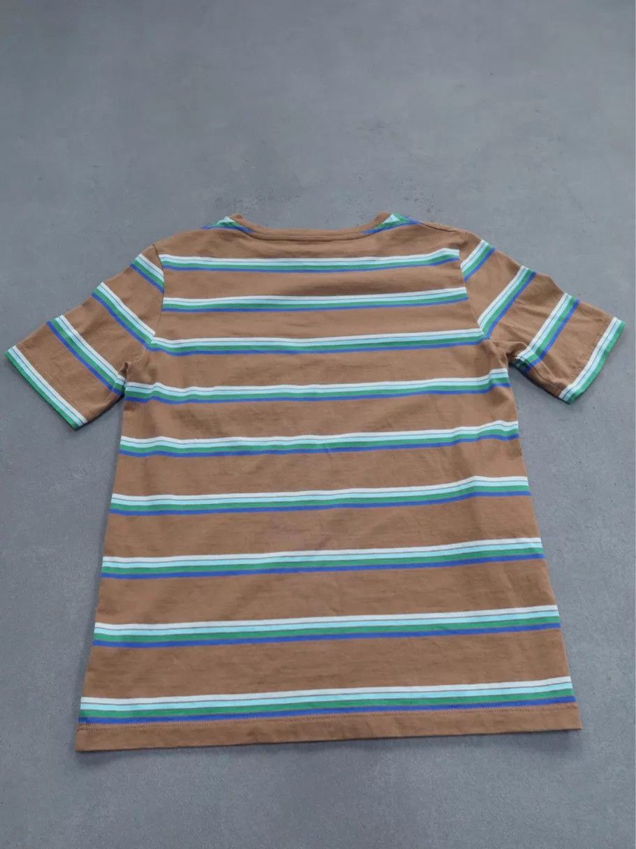 Miu Miu MIU MIU Colorblock Striped Logo Crew T Blue Gray XS Size XS / US 0-2 / IT 36-38 - 2 Thumbnail