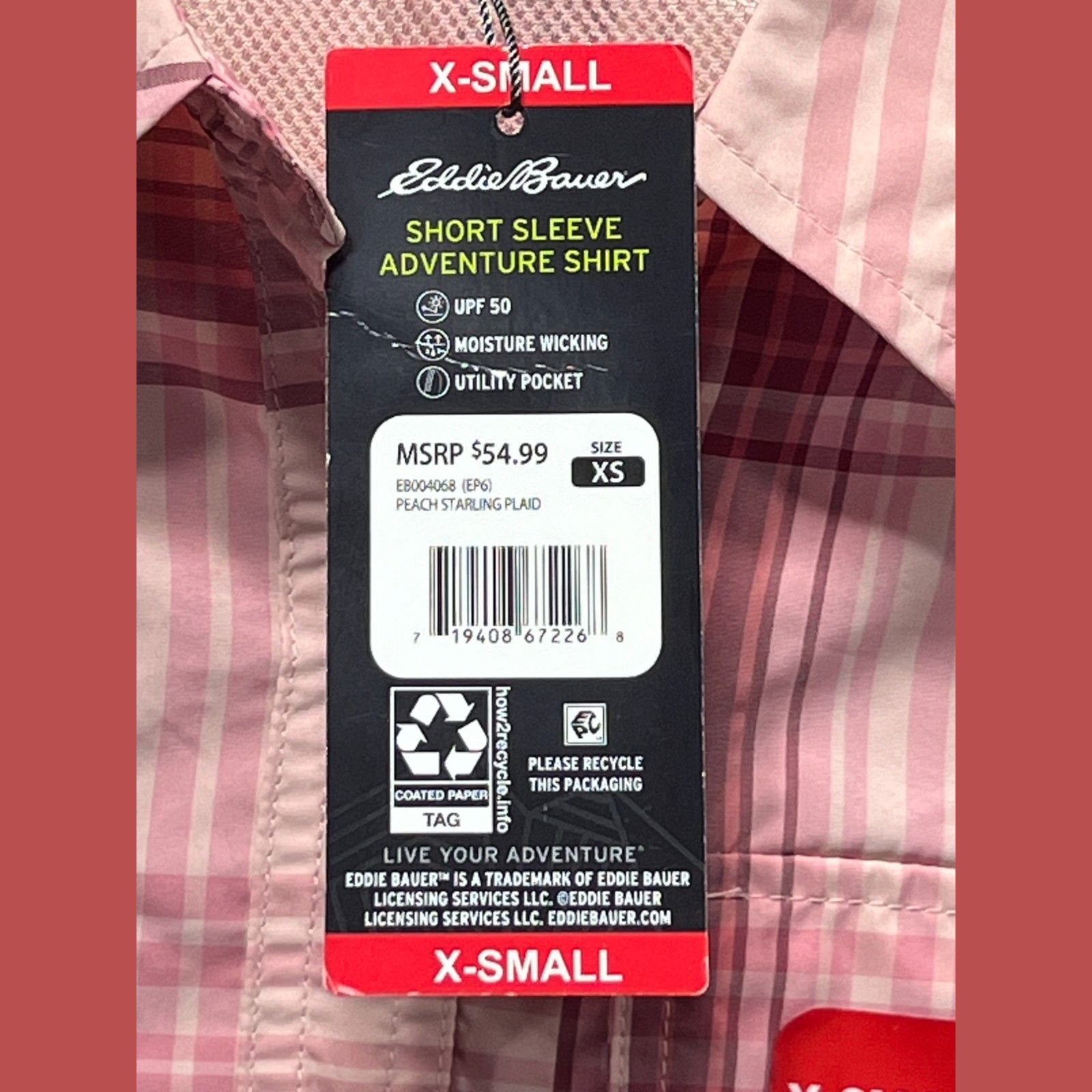 Other Eddie Bauer - Women's Moisture Wicking Short Sleeve Shirt - Size XS / US 0-2 / IT 36-38 - 10 Thumbnail