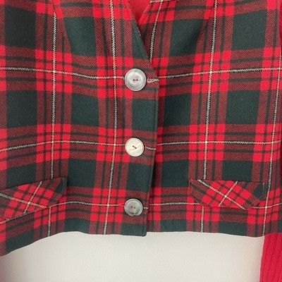 Pendleton Pendleton Women’s M/L Red Plaid Tartan Virgin Wool Button Cr Size L / US 10 / IT 46 - 5 Thumbnail